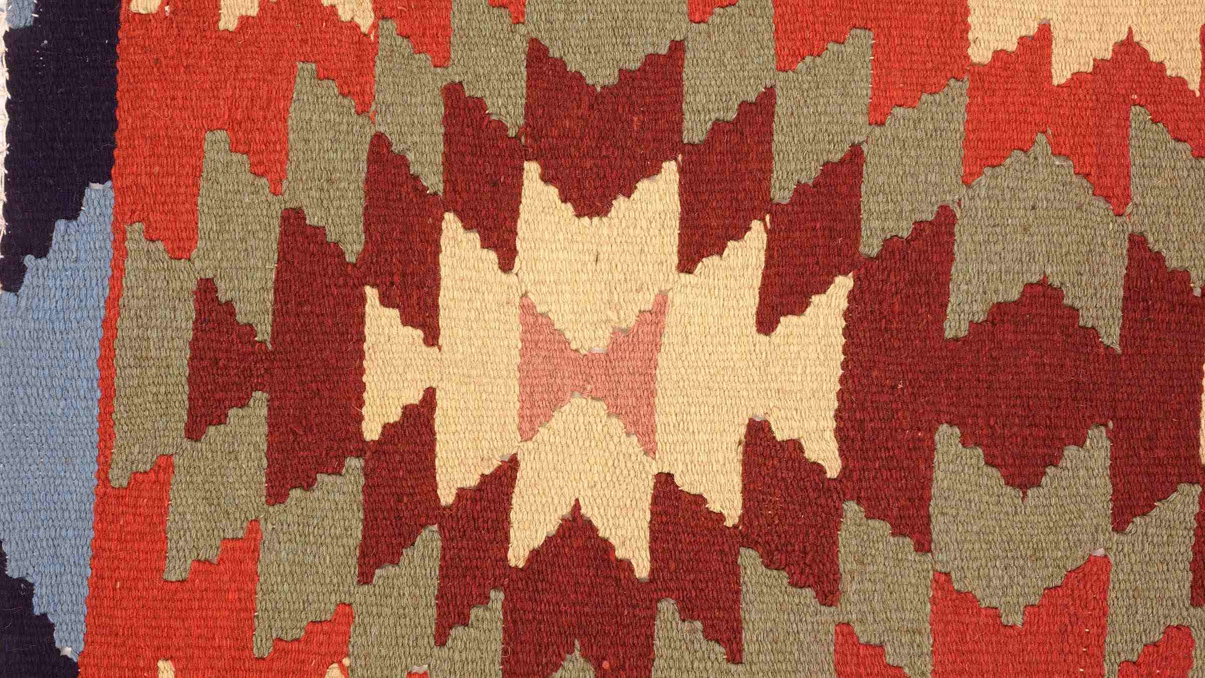 Perserteppich Kelim Ardebil 90x130 Handgewebt Braun Geometrisch Handarbeit Zimmer