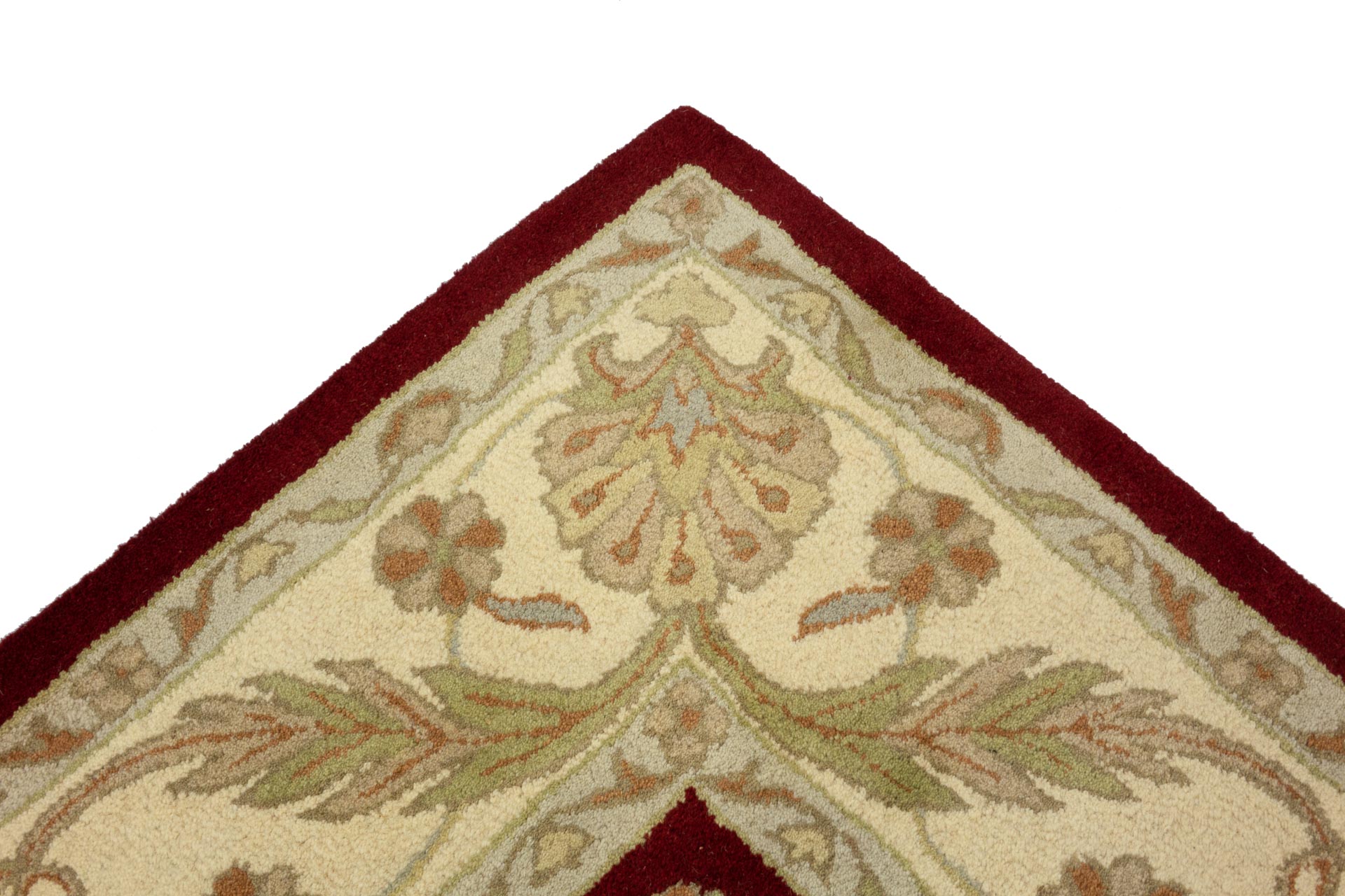 Handgefertigter Teppich 300x240 Handgetuftet Handarbeit 240x300 Rot Geometrisch Muster