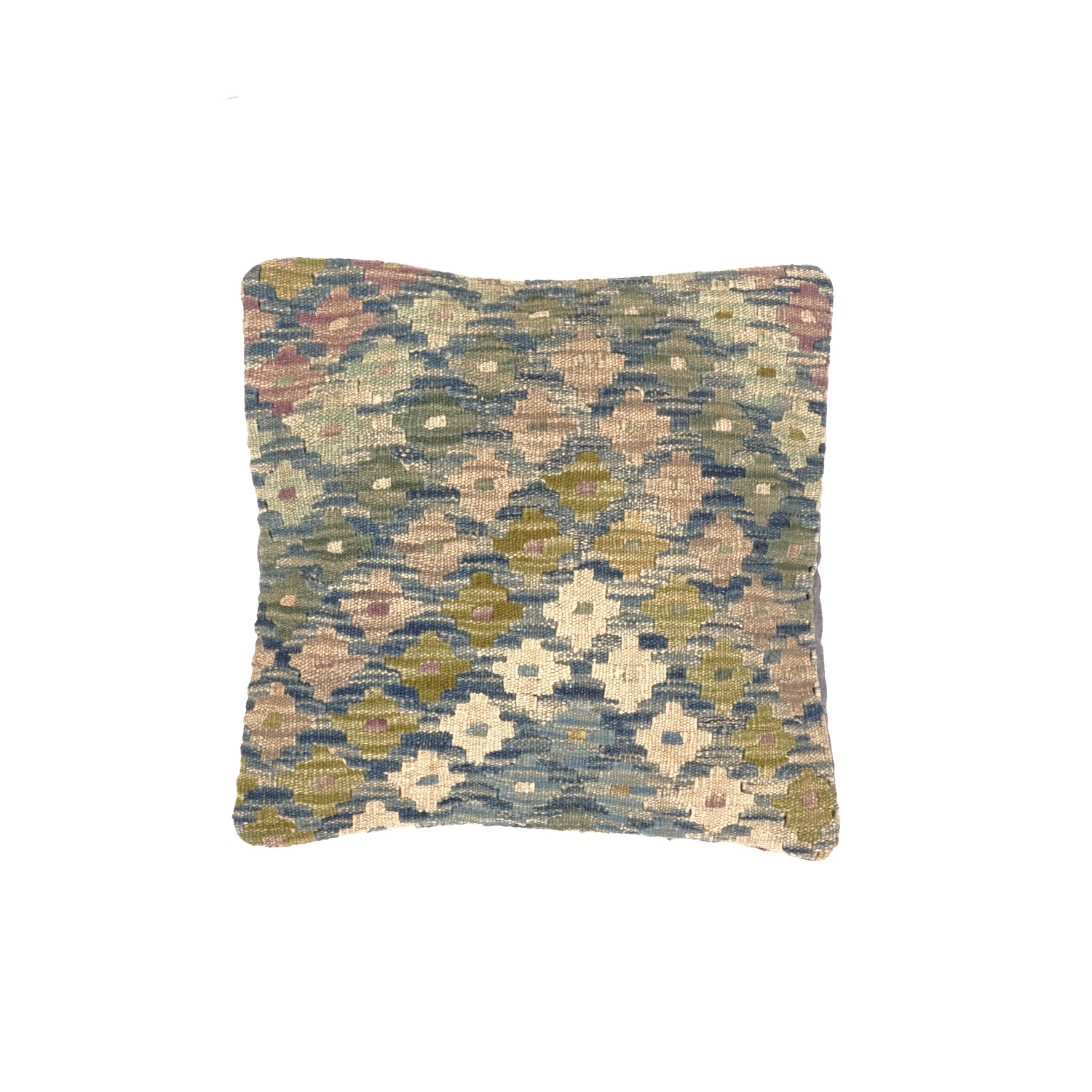 Kelim Afghan Maimana Kissenbezug Kissenhülle Poshti Teppich 45x45 Handgewebt