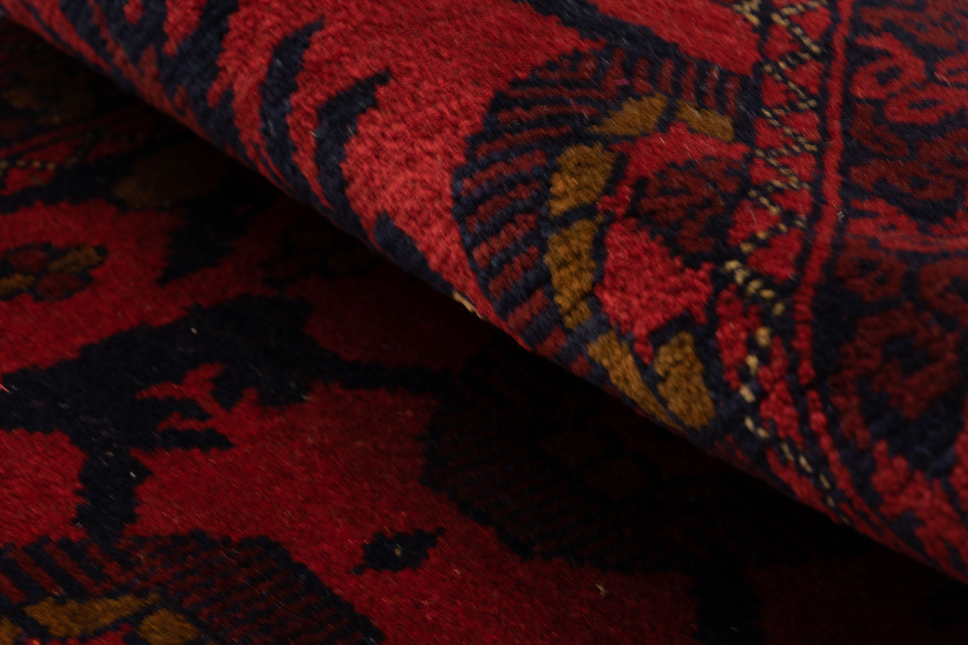 Afghan Khal Mohammadi 50x150 Handgeknüpft Teppich Läufer Braun Geometrisch