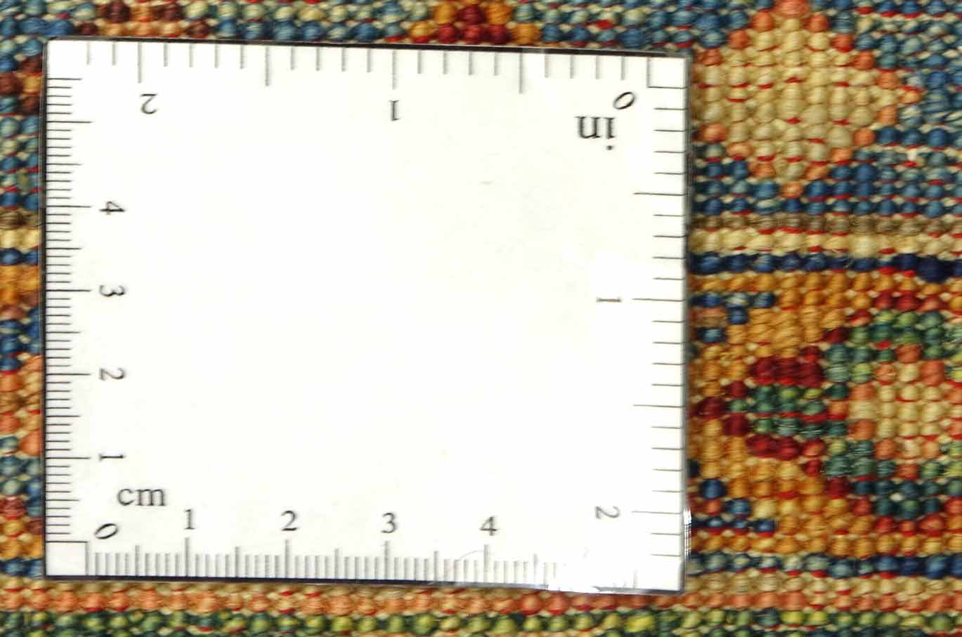 Afghan Khorjin Shaal 200x300 Handgeknüpft Orientteppich Bunt Streifen Wolle