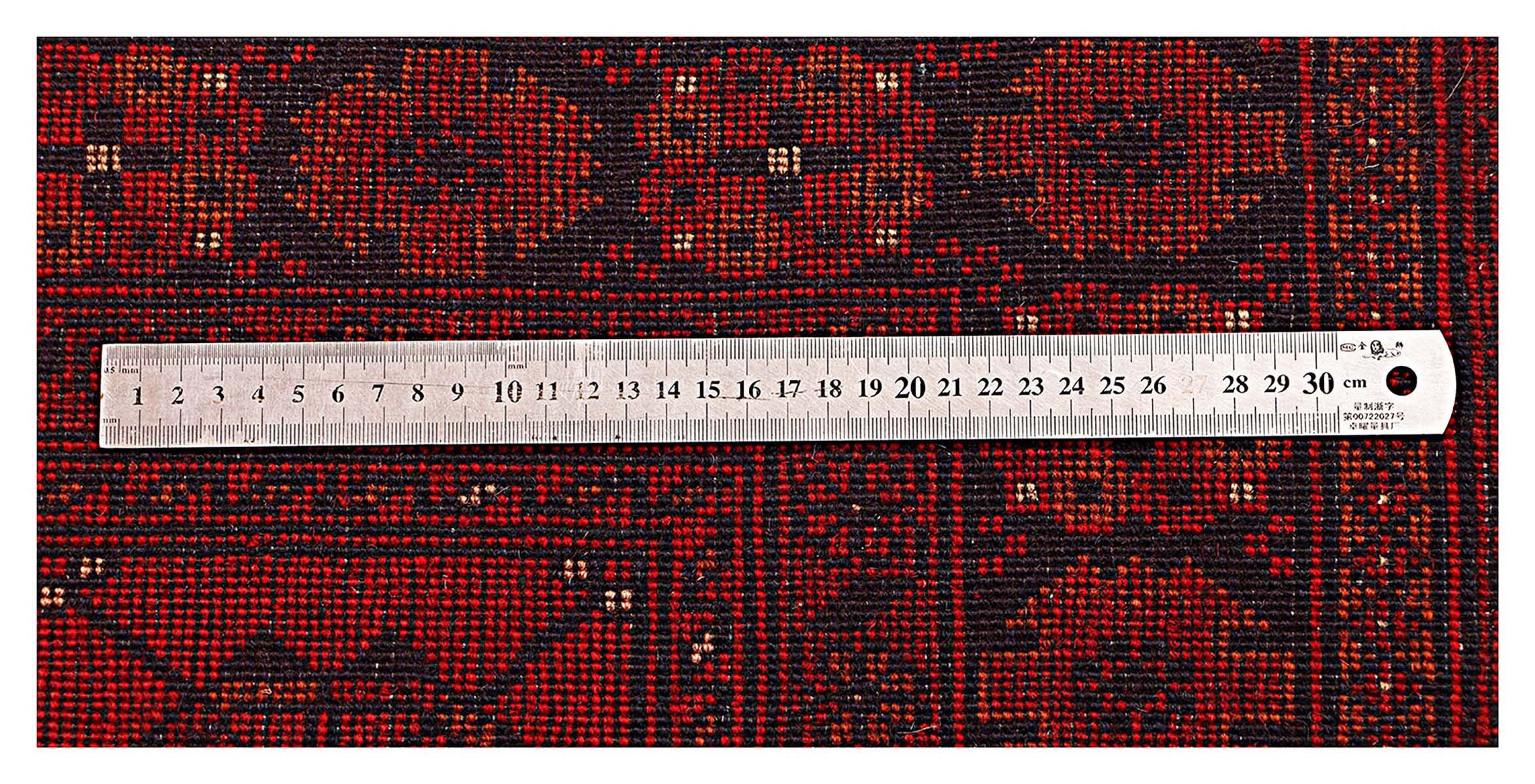 Afghan Khal Mohammadi Teppich 100x150 Handgeknüpft Braun Geometrisch Orient Kurzflor