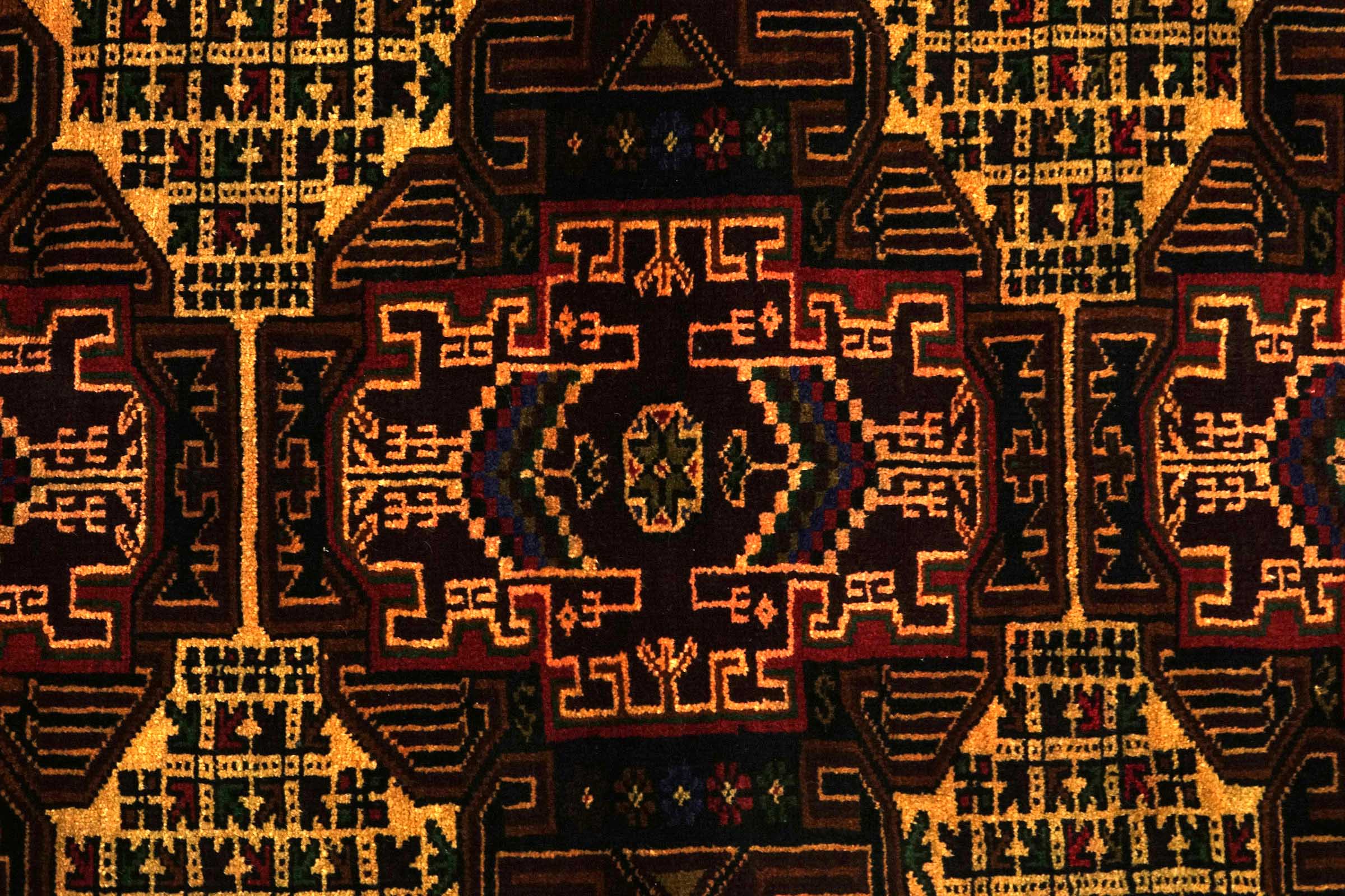 Afghan Belutsch Baluch 120x180 Handgeknüpft Orientteppich Beige Geometrisch