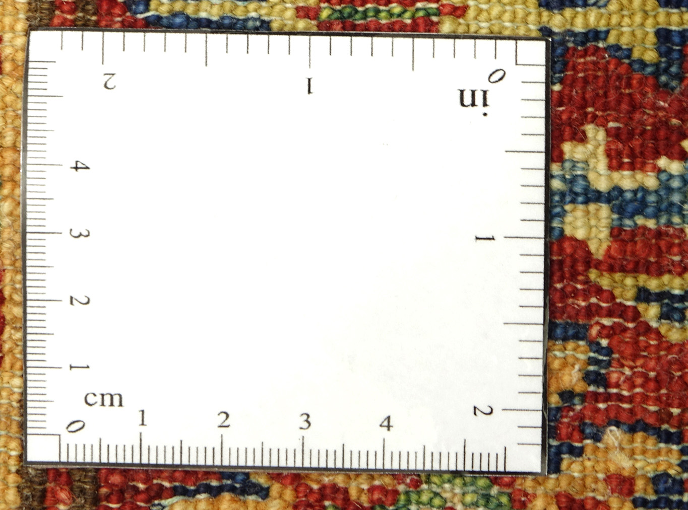 Afghan Kazak Fein 100x150 Handgeknüpft Orientteppich Blau Umrandung Wolle