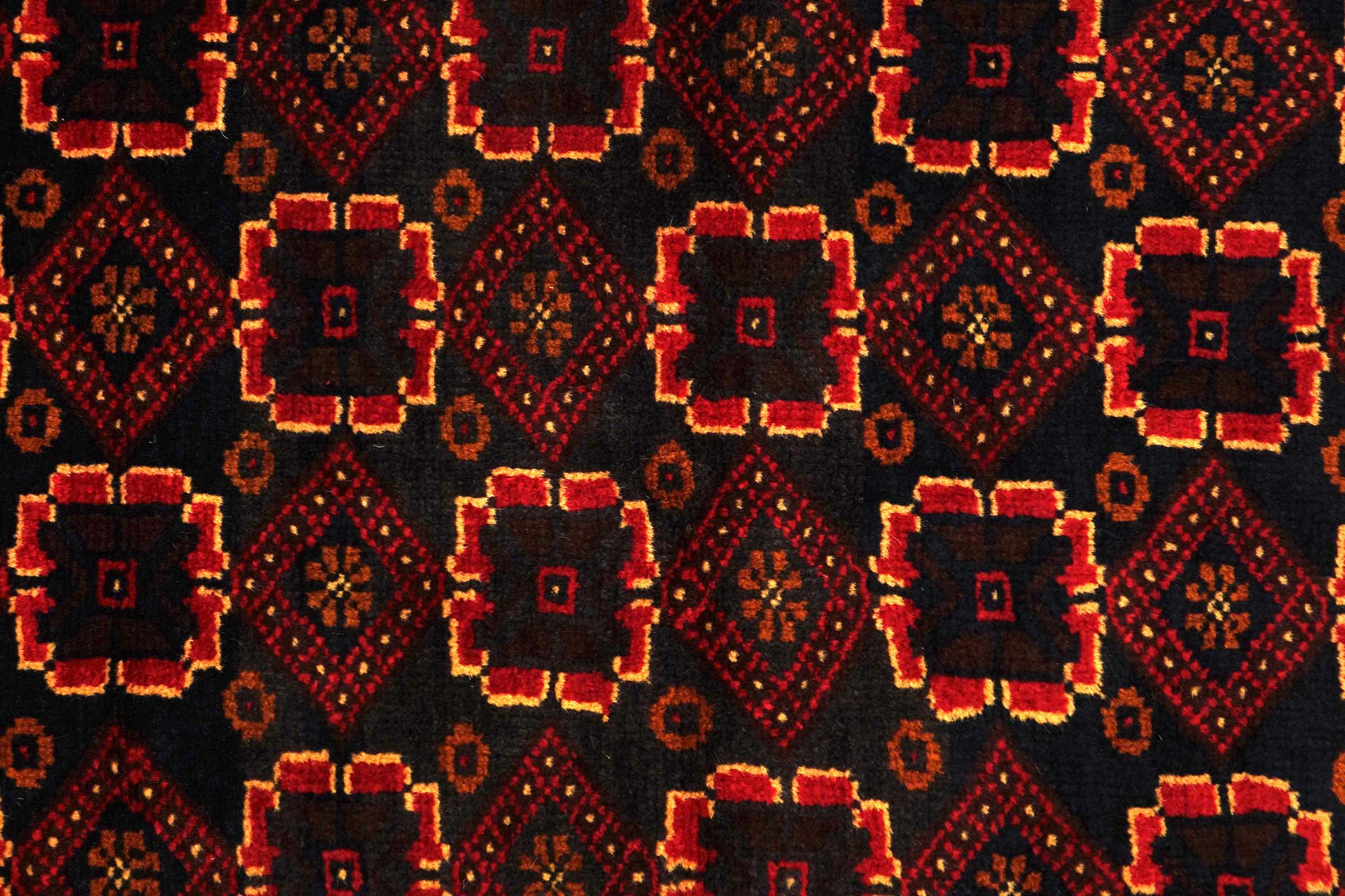 Afghan Belutsch Baluch 120x180 Handgeknüpft Orientteppich Dunkelblau