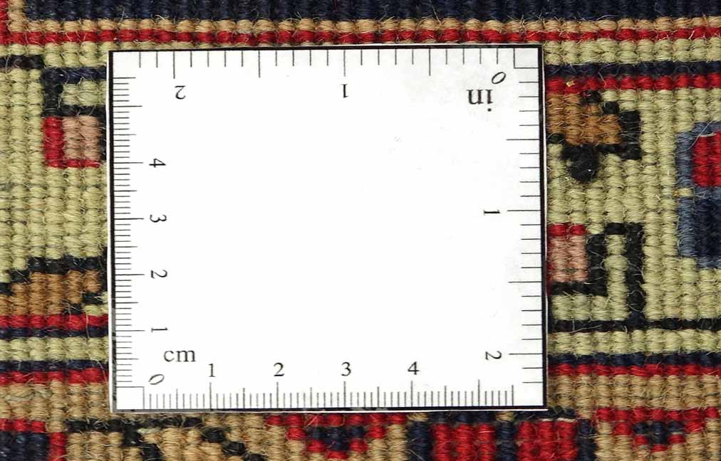 Sarough Teppich 250x300 Handgeknüpft Rot Floral Wolle Kurzflor Rug