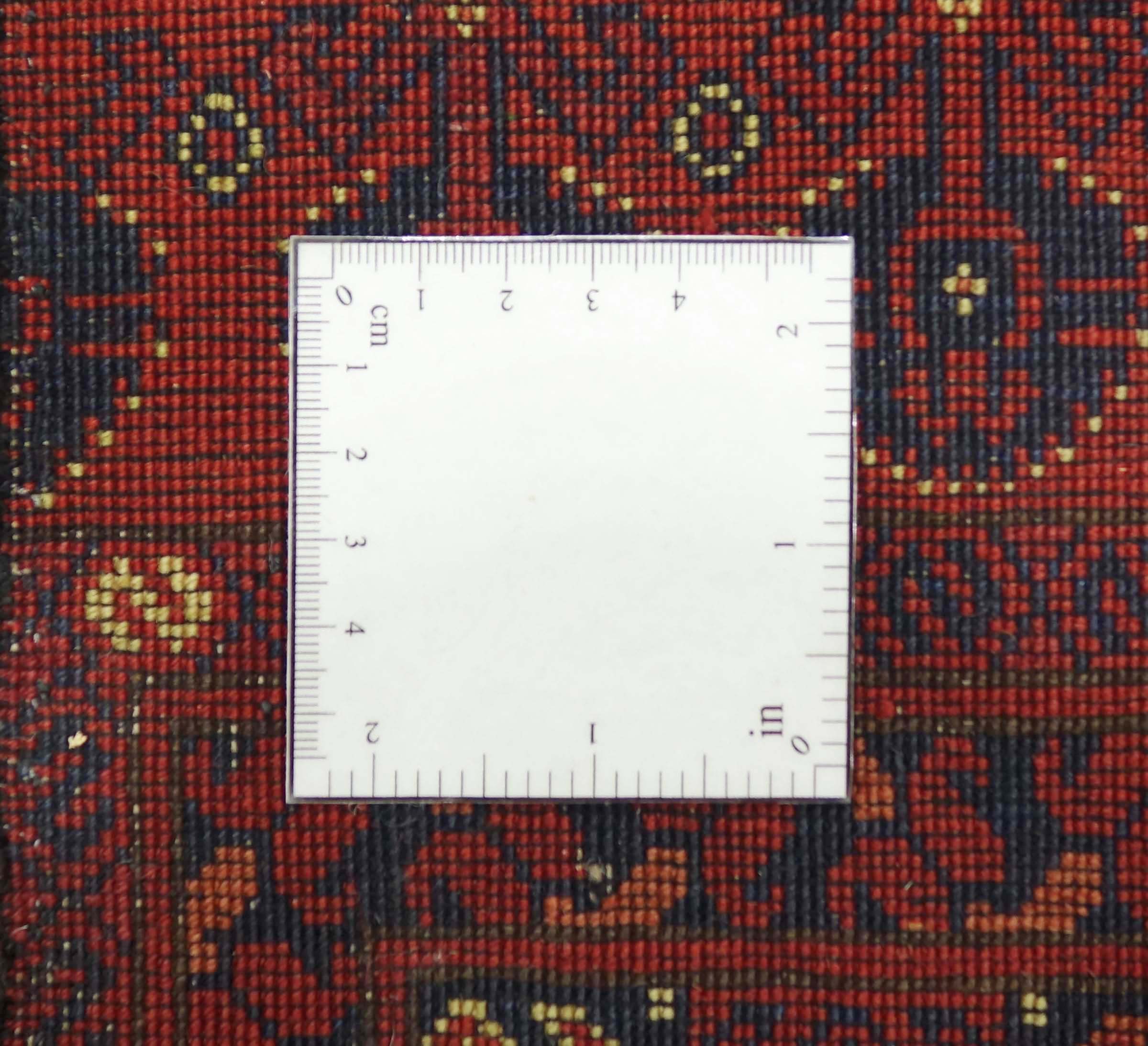 Afghan Teppich 200x300 Handgeknüpft Braun Geometrisch Orient Kurzflor Wohnzimmer