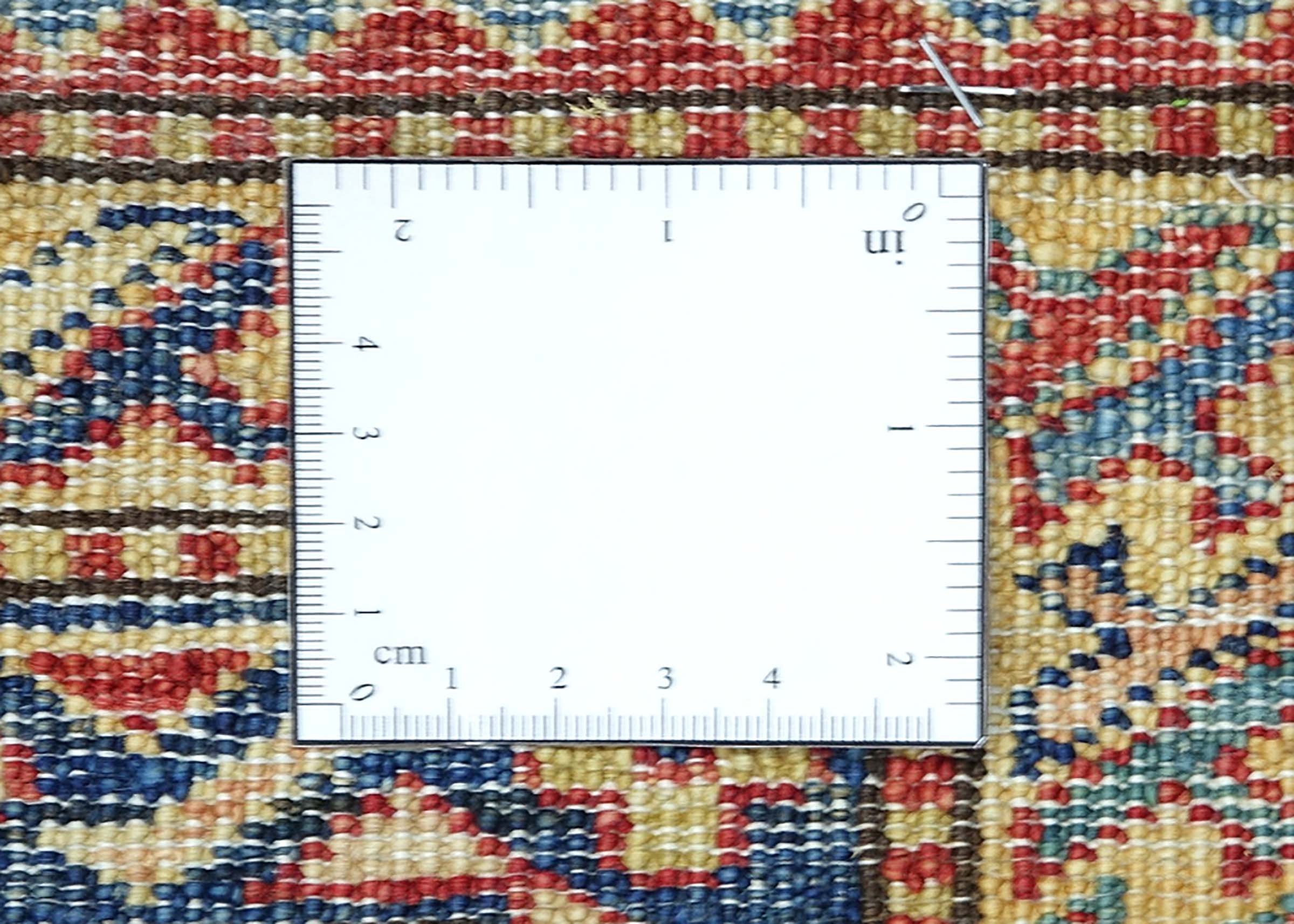 Afghan Feiner Kazak Teppich 240x310 Handgeknüpft Rot Geometrisch Orient Kurzflor