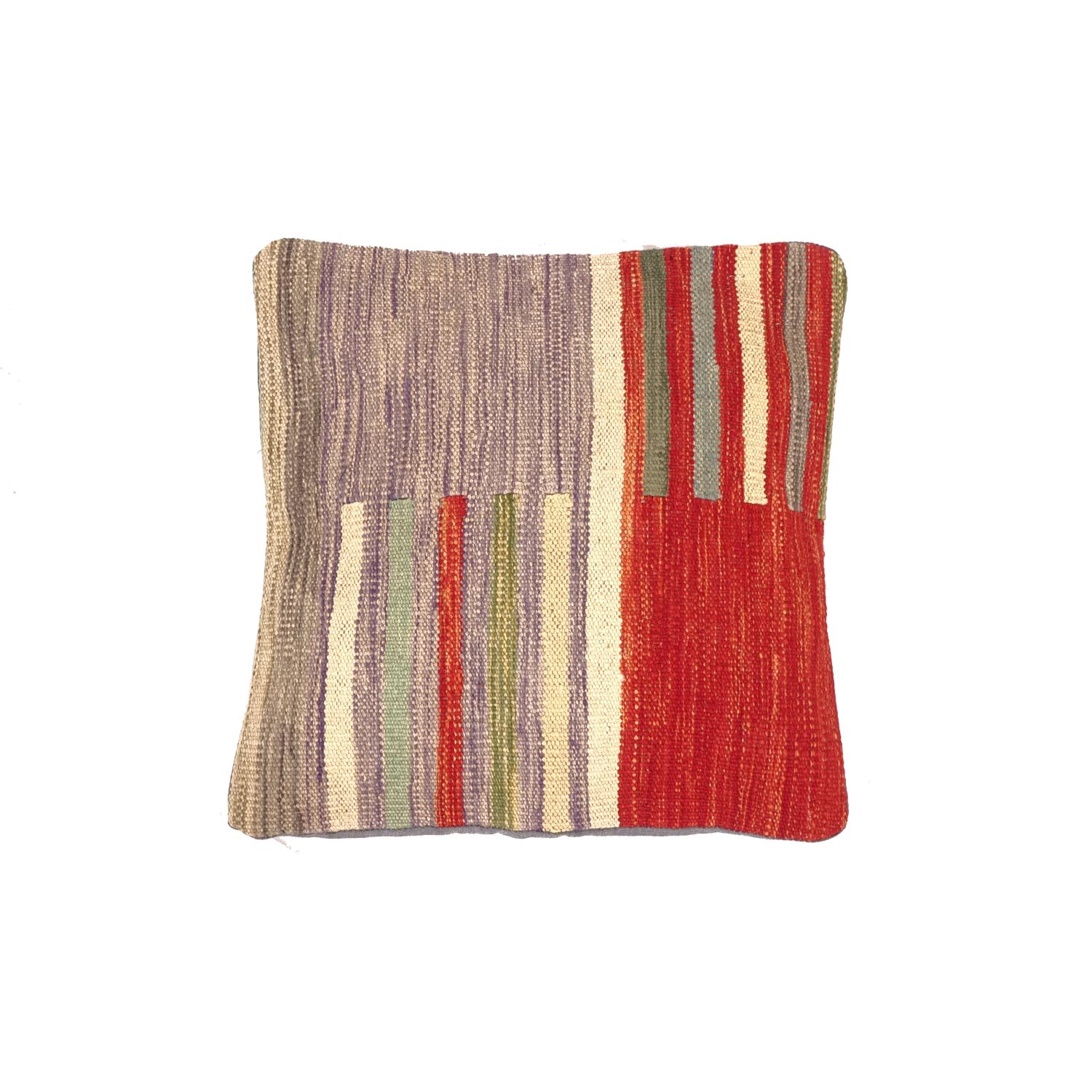 Kelim Afghan Maimana Kissenbezug Kissenhülle Poshti Teppich 45x45 Handgewebt