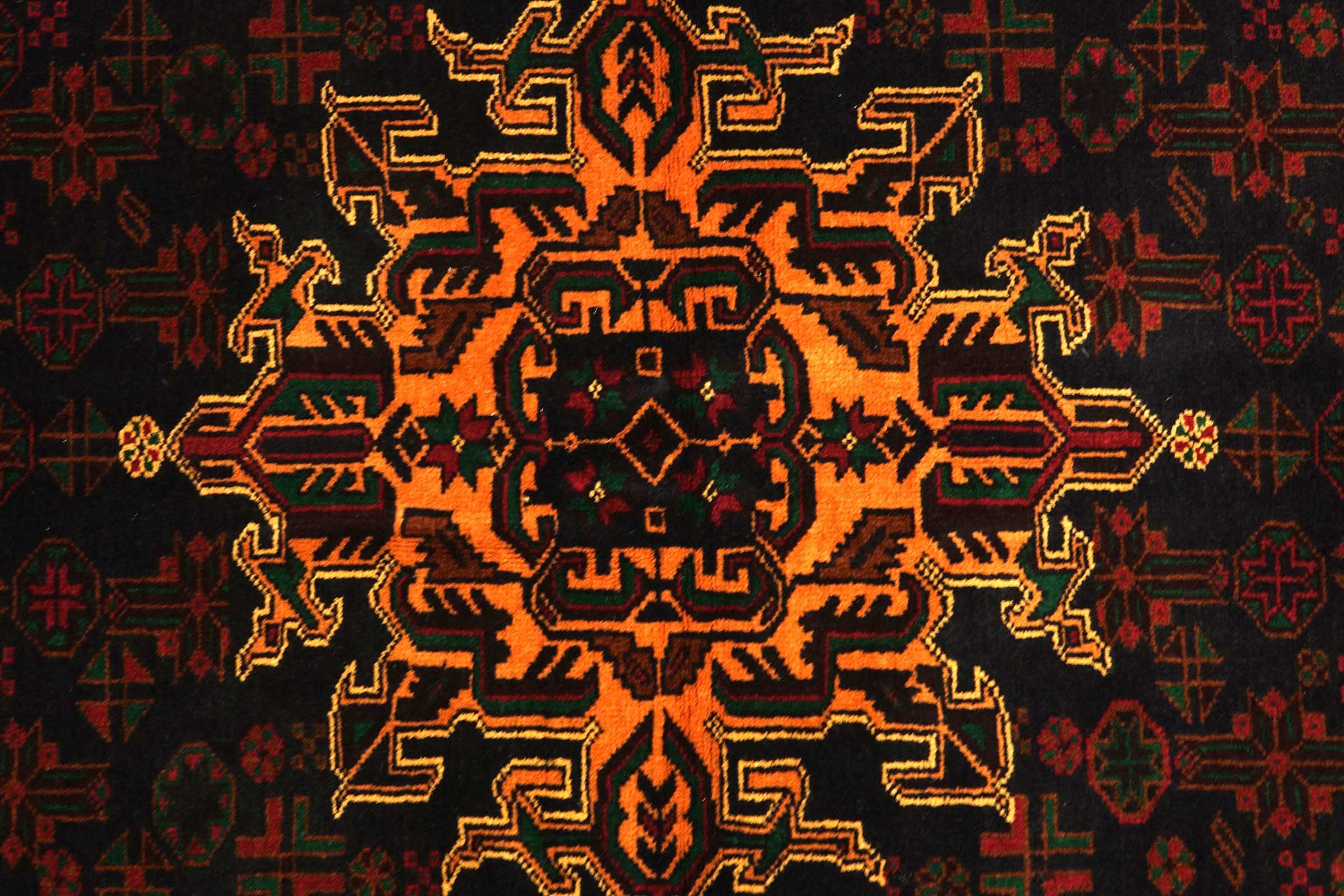 Afghan Belutsch Baluch 120x180 Handgeknüpft Orientteppich Dunkelblau