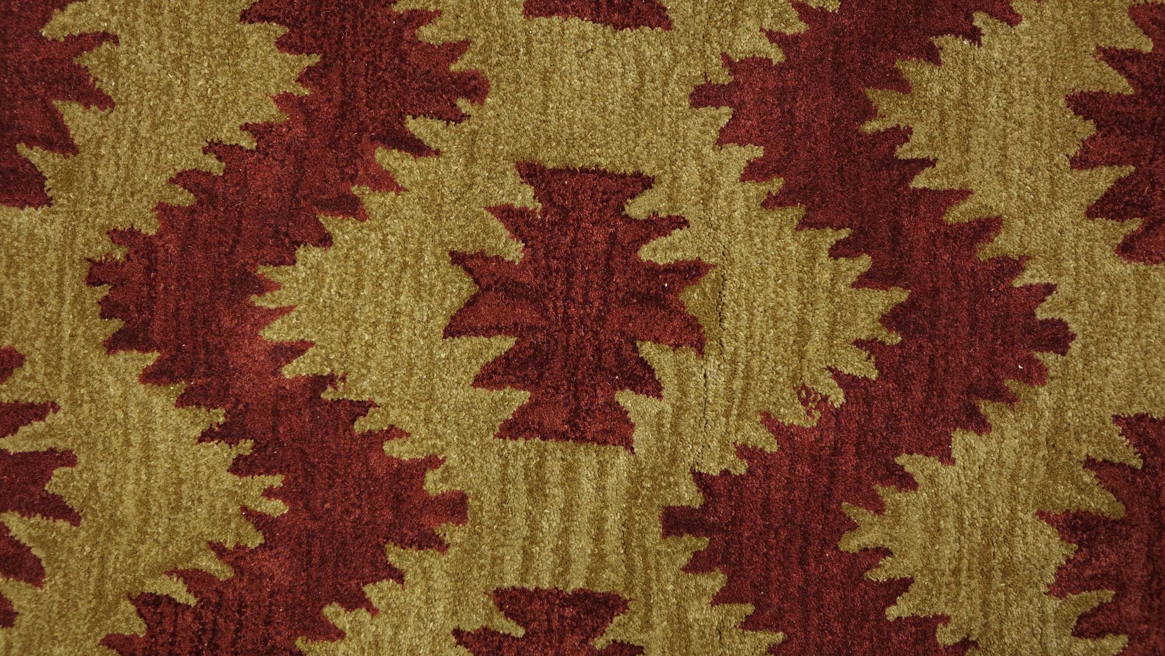 Handgefertigter Teppich 100x150 & 120x180 Beige Durchgemustert Handarbeit Modern