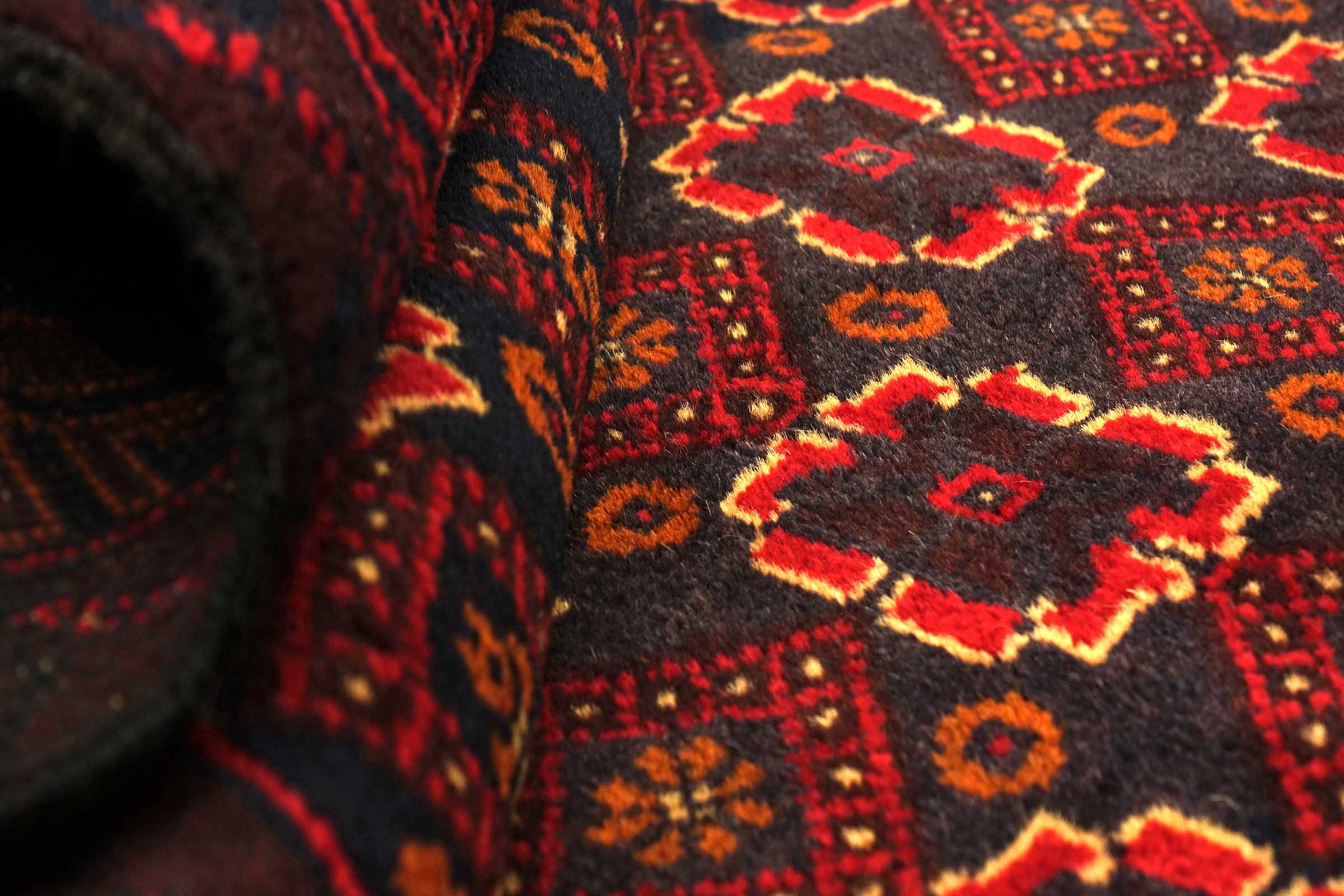 Afghan Belutsch Baluch 120x180 Handgeknüpft Orientteppich Dunkelblau