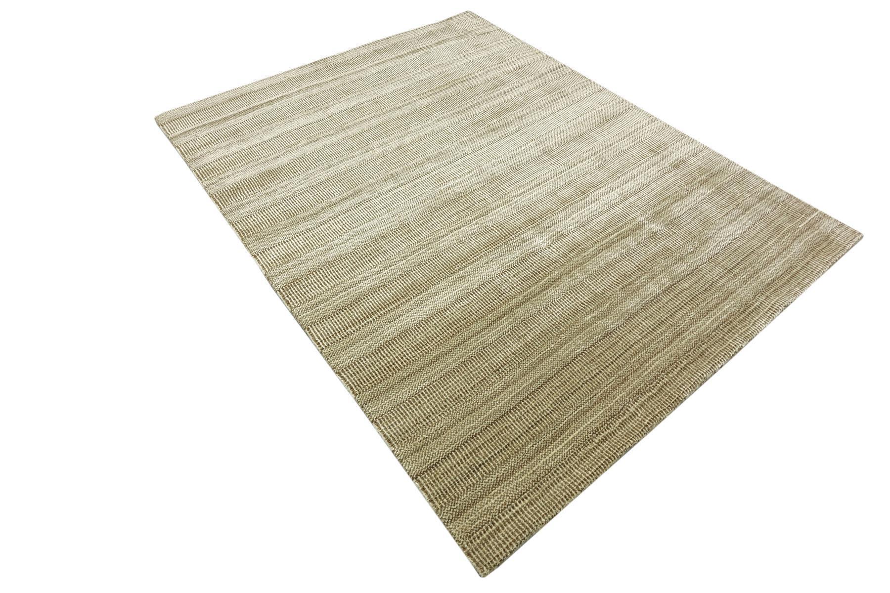 Handloom Grass 120x180 140x200 160x230 200x300 Läufer Handgewebt Teppich Beige Grau
