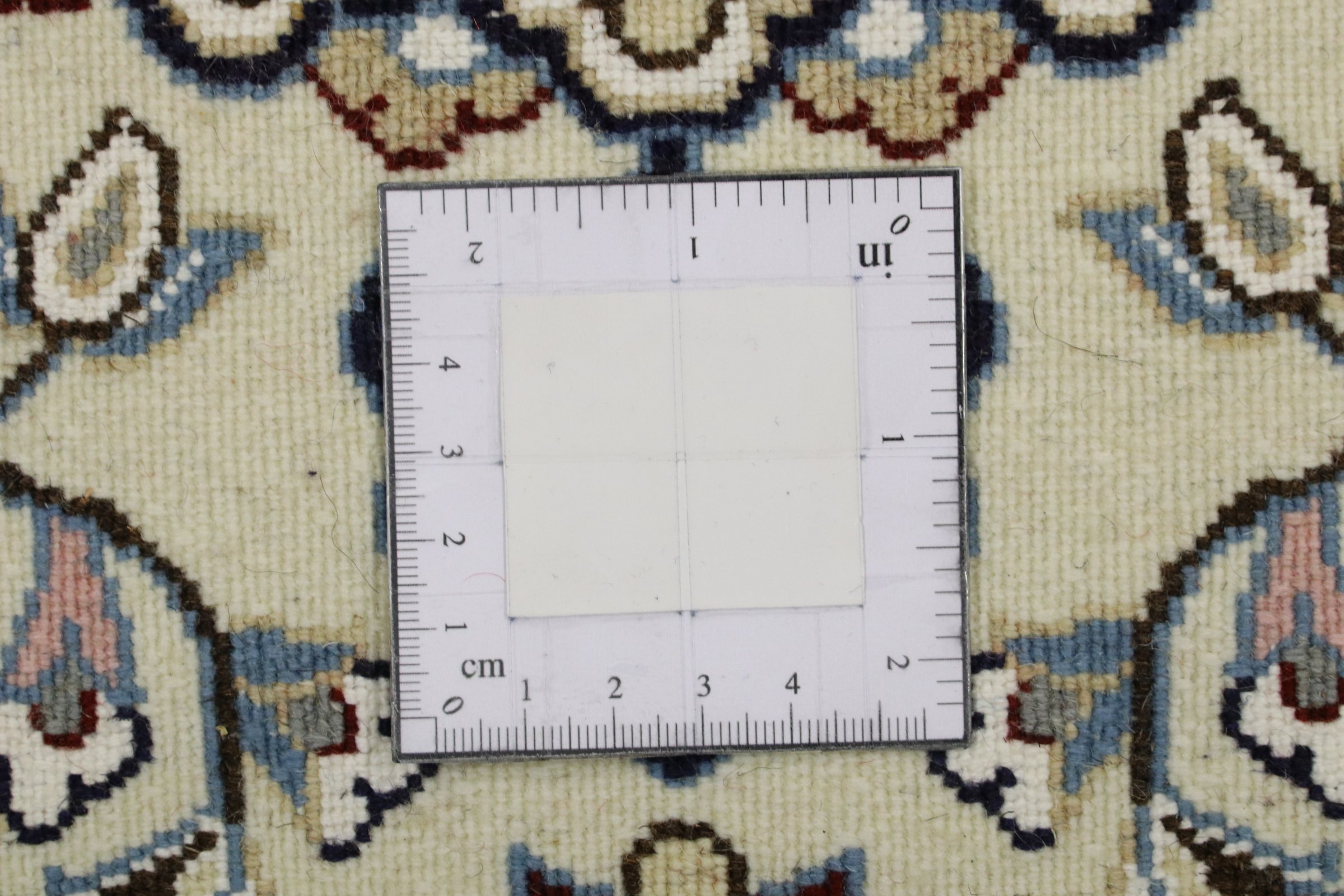 Perserteppich Nain 9LA 60x90 Handgeknüpft Weiß Medaillon Orientalisch UNIKAT Kurzflor