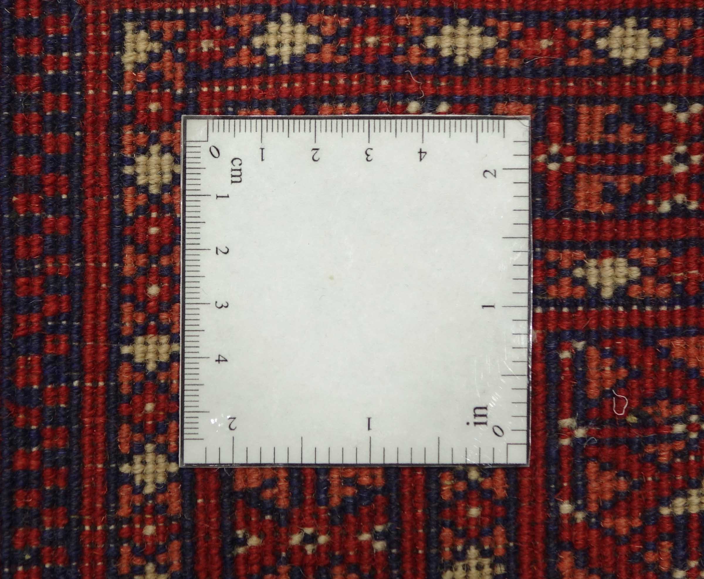 Afghan Teppich 120x180 Handgeknüpft Beige Geometrisch Orient Kurzflor Wohnzimmer