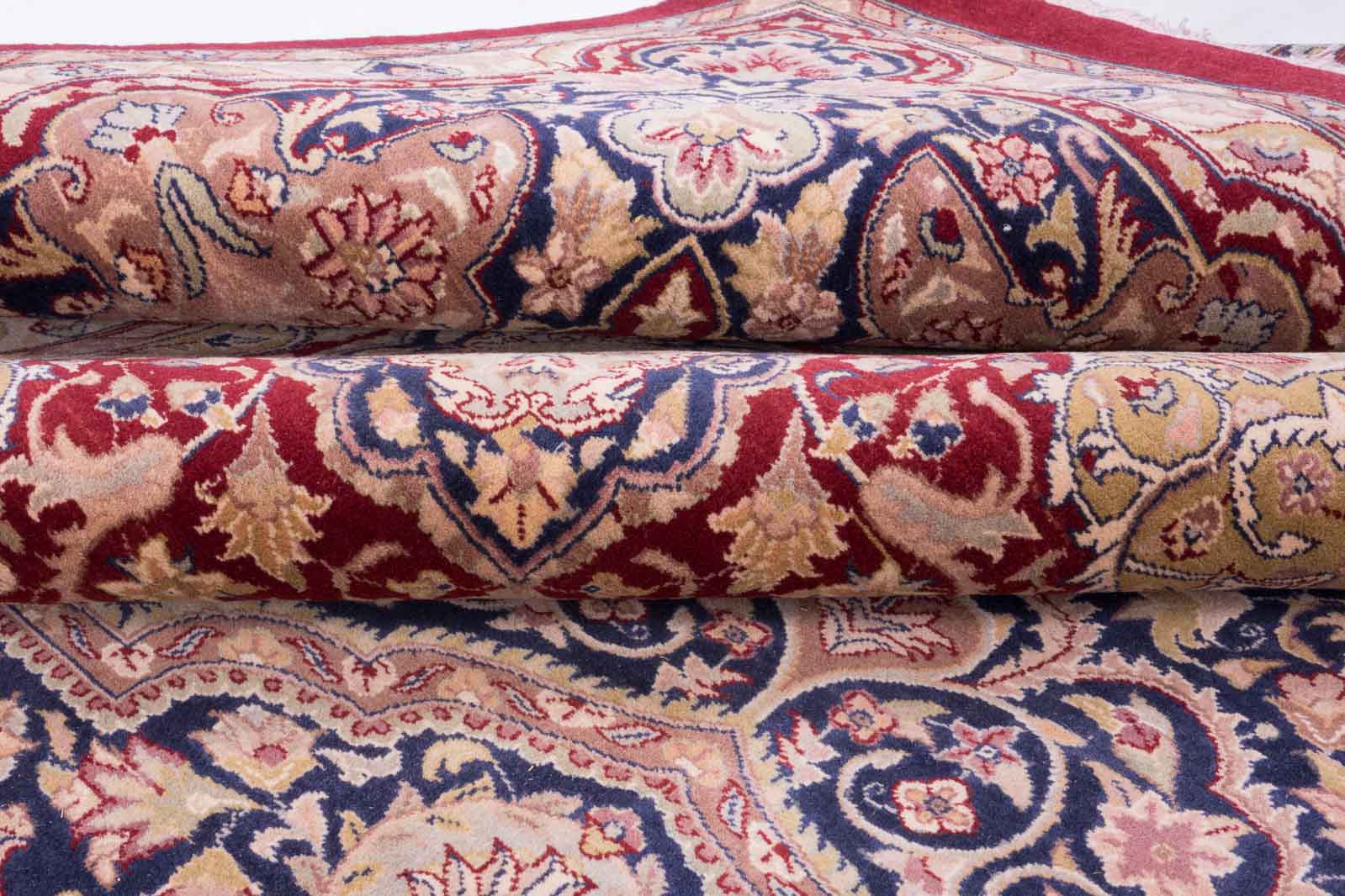 Afghan Chobi Ziegler Fein 280x370 Handgeknüpft Teppich Rot Medaillon Kurzflor