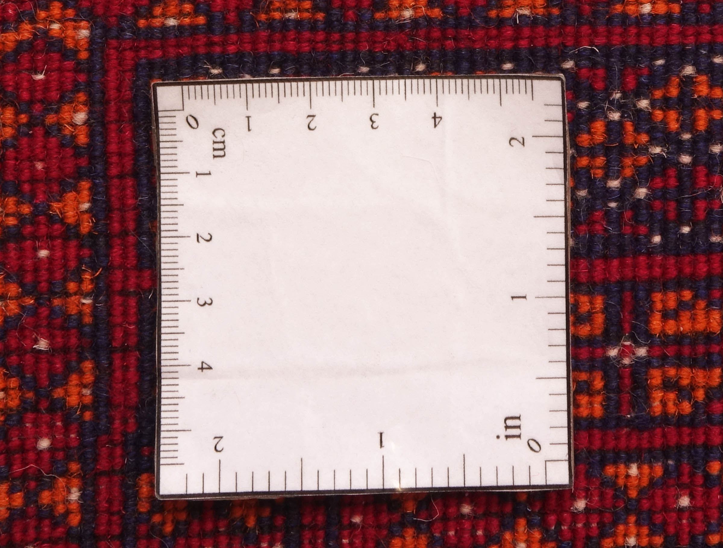 Afghanischer Teppich Sarough 200x300 Handgeknüpft Rot Geometrisch Orientalisch UNIKAT