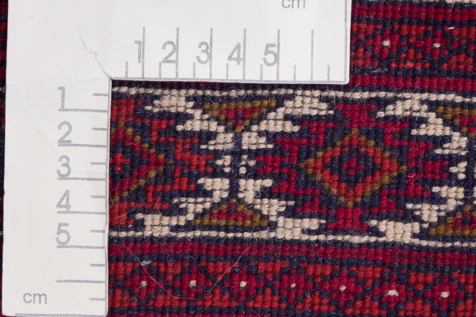 Afghan Kunduz Rug 200x300 Hand Knotted Red Geometric Pattern Orient Short Pile