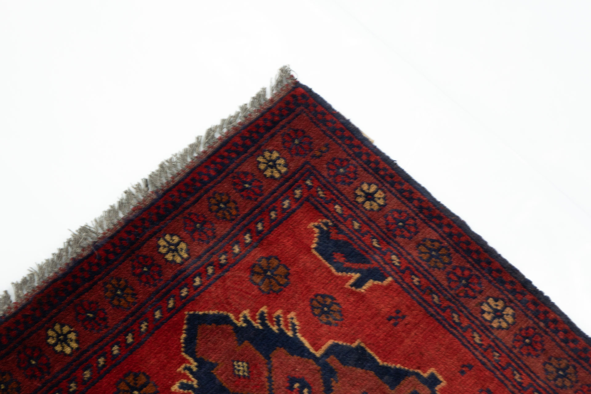 Afghan Khal Mohammadi 50x150 Handgeknüpft Teppich Läufer Braun Geometrisch