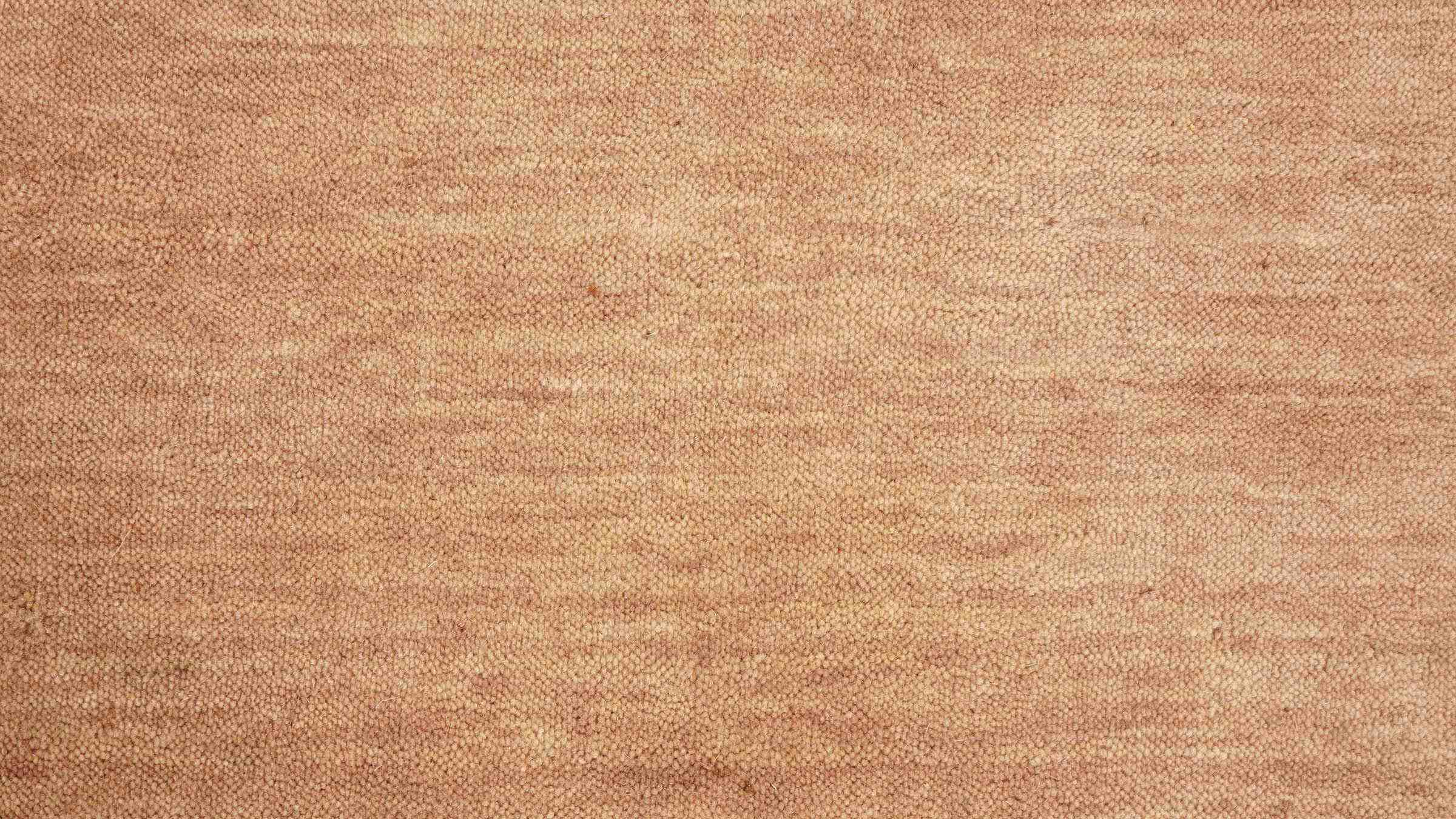 Wool Rug Gabbeh UNI 80x80 Handwoven Round Beige Plain Handcrafted Room