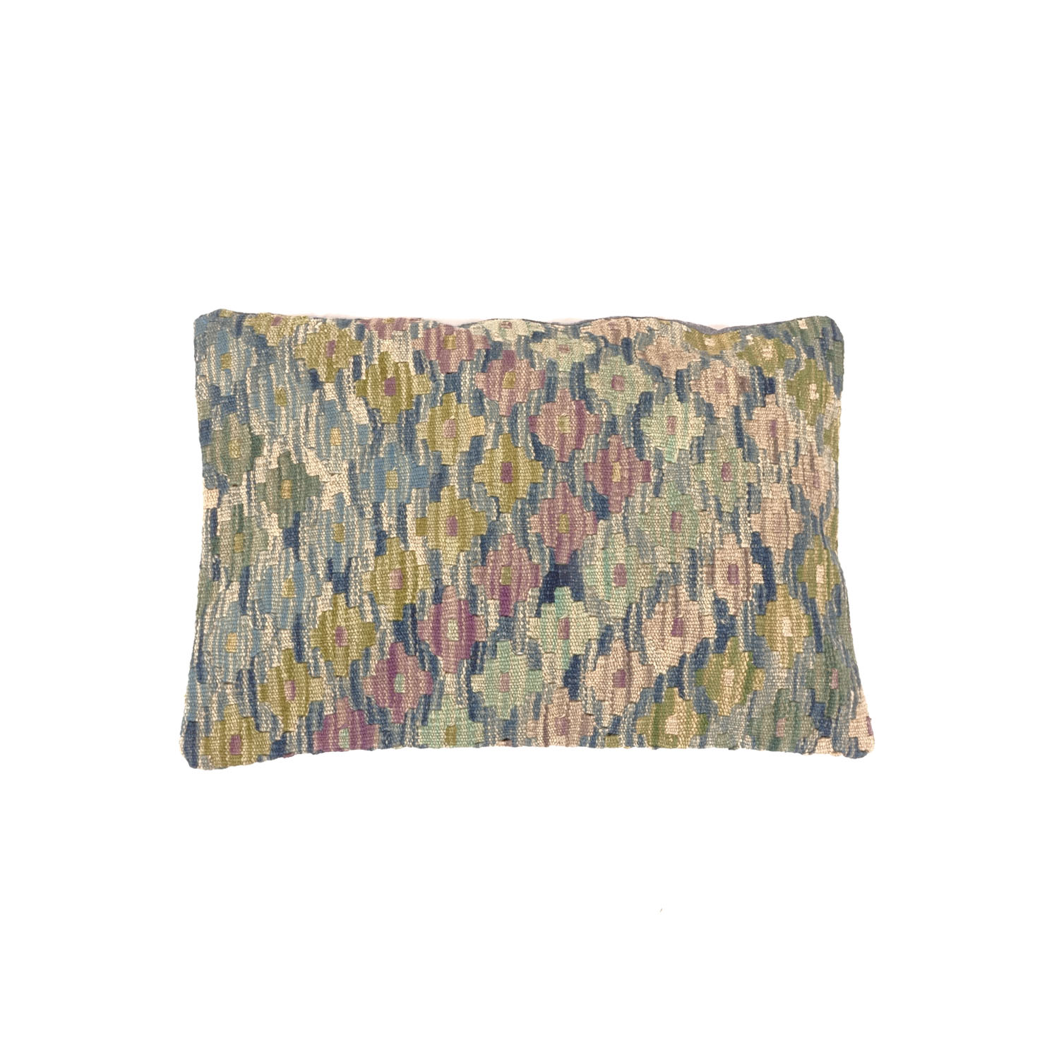 Kelim Afghan Maimana Kissenbezug Kissenhülle Poshti Teppich 40x60 Handgewebt Mehrfarbig