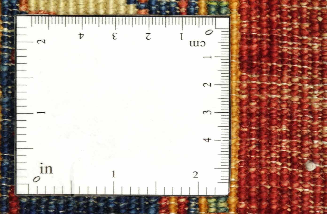 Afghan Chobi Ziegler 200x300 Handgeknüpft Orientteppich Rot Medaillon Wolle