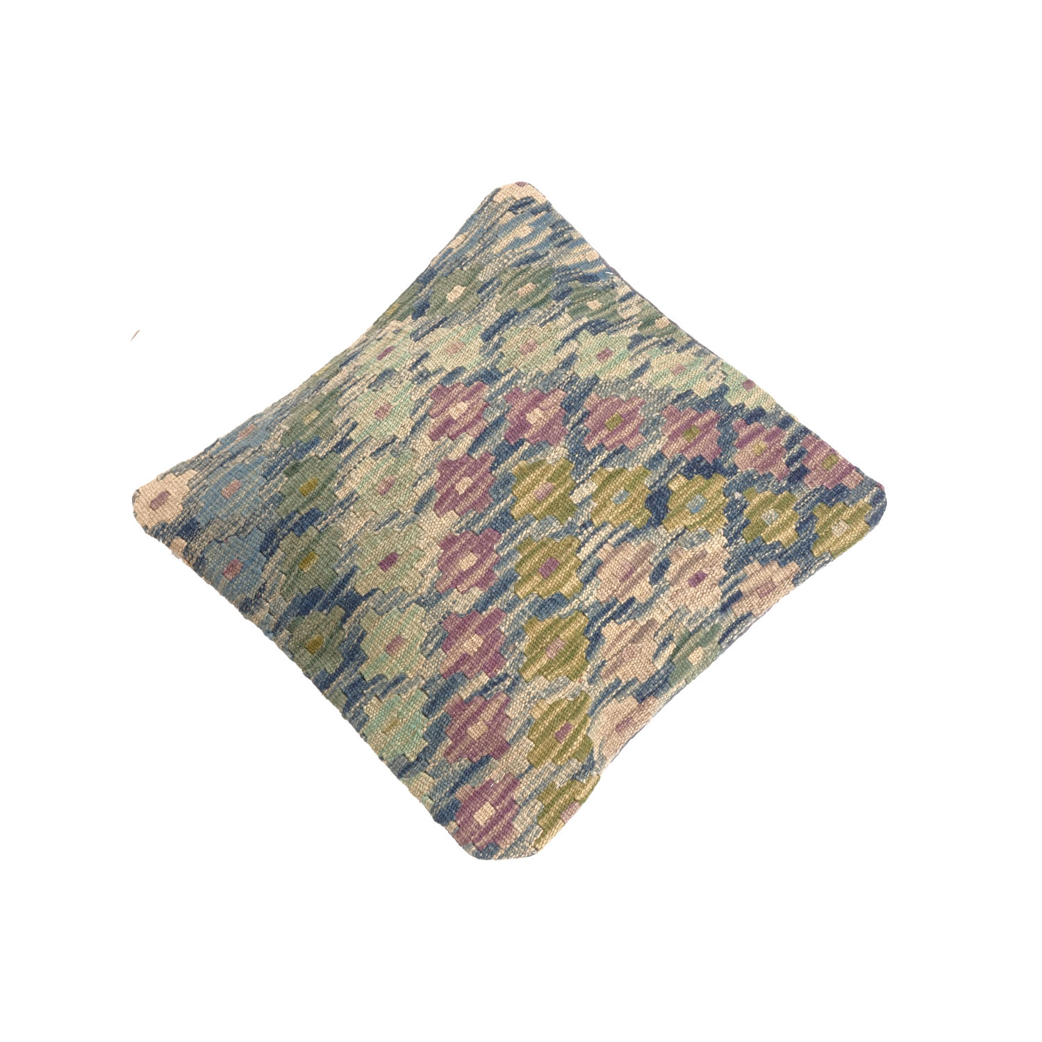 Kelim Afghan Maimana Kissenbezug Kissenhülle Poshti Teppich 45x45 Handgewebt