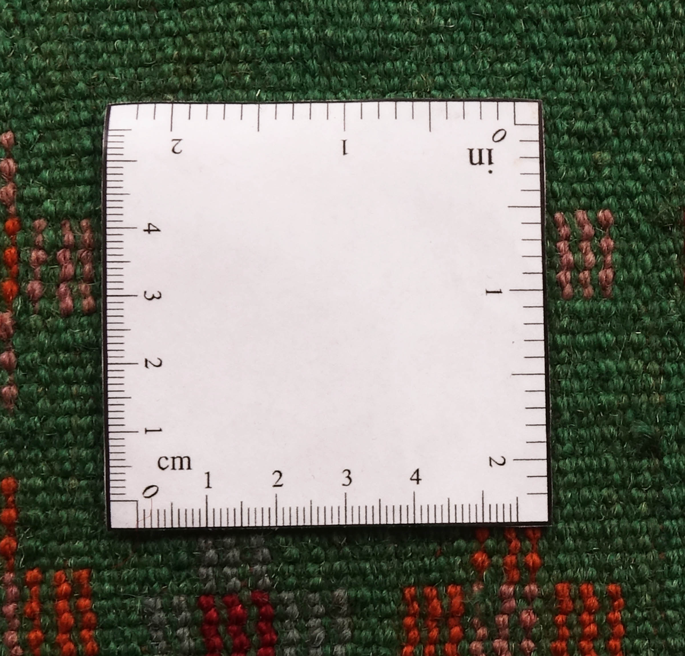 Gabbeh Teppich 120x170 Handgeknüpft Grün Gestreift Orientalisch UNIKAT Kurzflor
