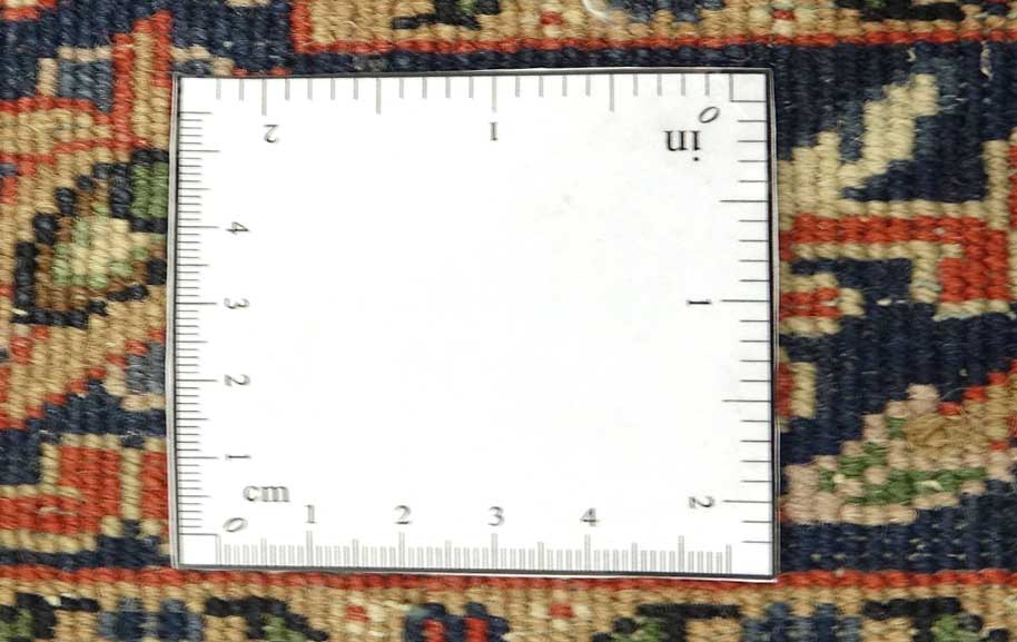 Sarough Teppich 70x140 Handgeknüpft Orange Floral Wolle Kurzflor Rug