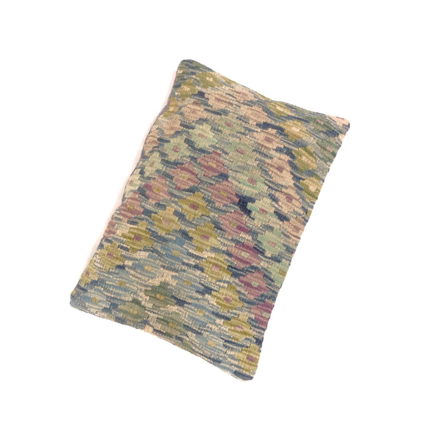 Kelim Afghan Maimana Kissenbezug Kissenhülle Poshti Teppich 40x60 Handgewebt Mehrfarbig