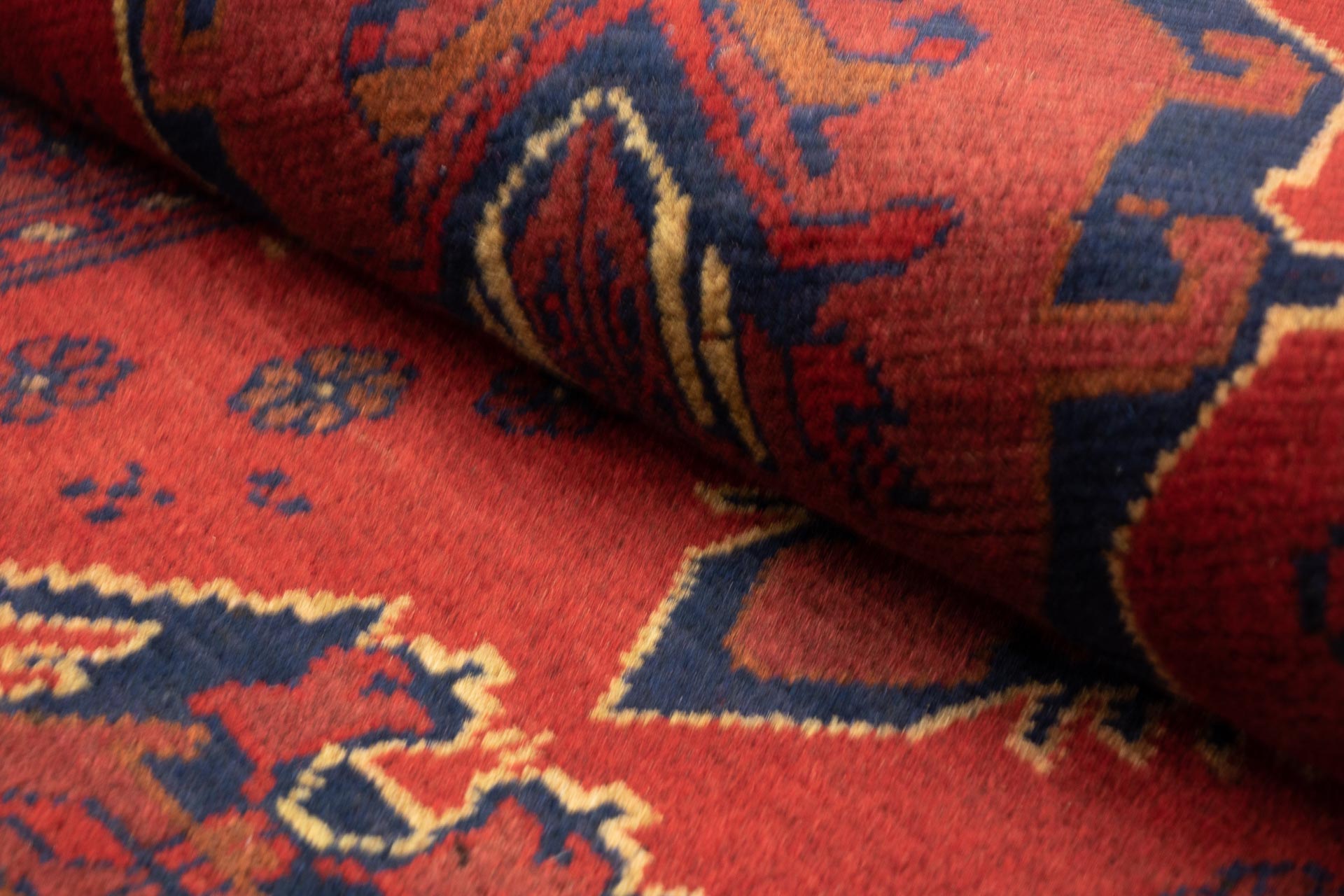 Afghan Khal Mohammadi 50x150 Handgeknüpft Teppich Läufer Braun Geometrisch