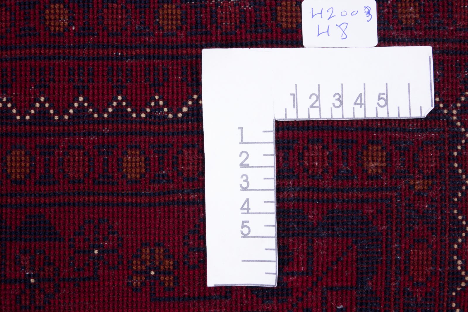 Afghan Belgique Khal Mohammadi 50x100 Handgeknüpft Teppich Braun Geometrisch
