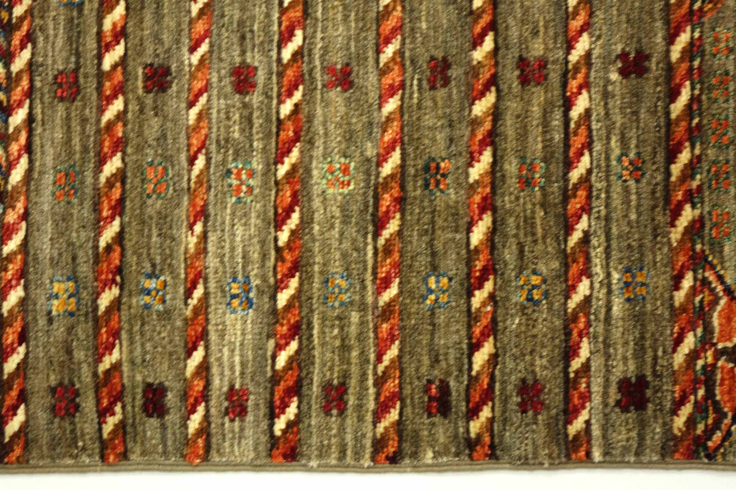 Afghan Khorjin Shaal 80x120 Handgeknüpft Orientteppich Beige Wolle Kurzflor Rug