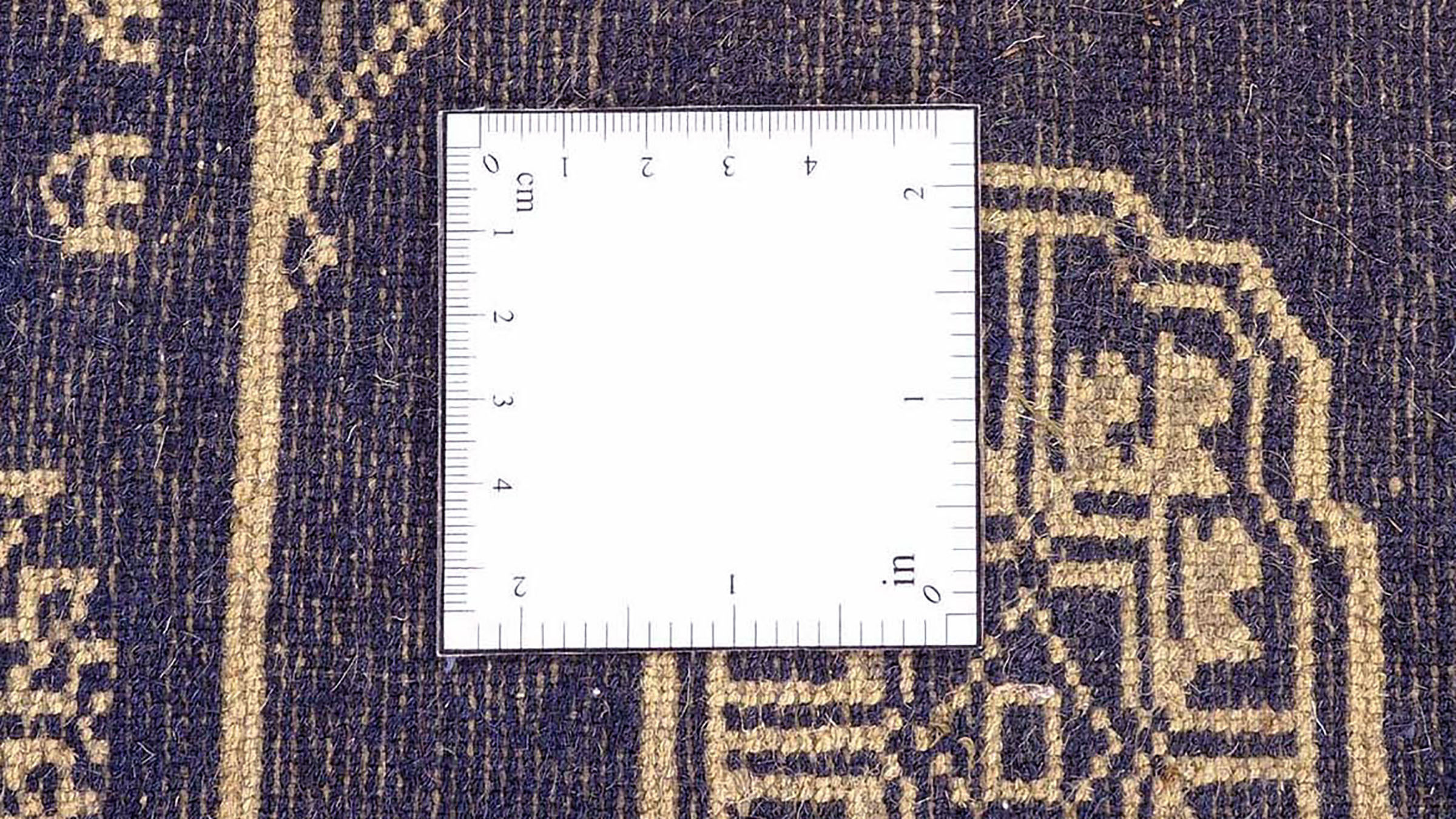 Pakistan Buchara 3ply Teppich 50x80 Handgeknüpft Blau Geometrisch Orient Kurzflor