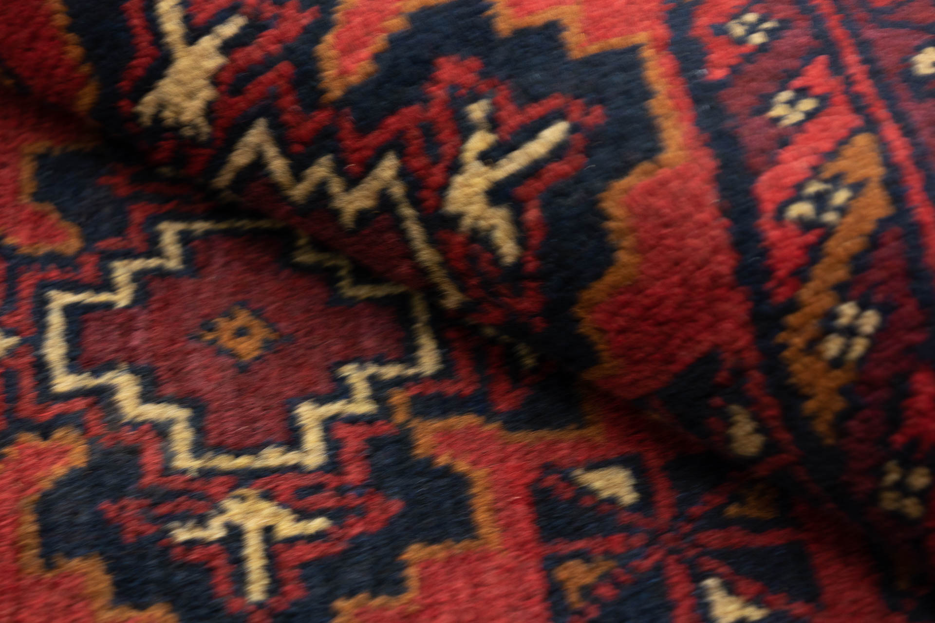 Afghan Khal Mohammadi 50x150 Handgeknüpft Teppich Läufer Braun Geometrisch