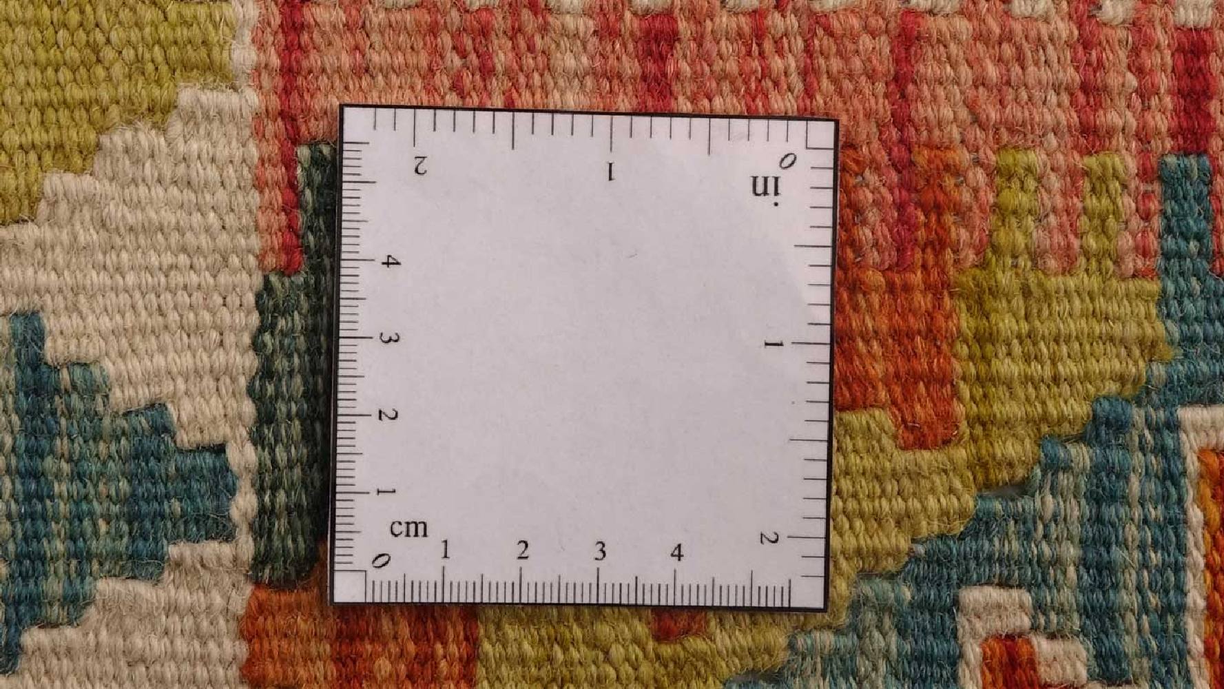 Maimana Kelim Teppich 60x200 Handgewebt Läufer Beige Geometrisch Handarbeit
