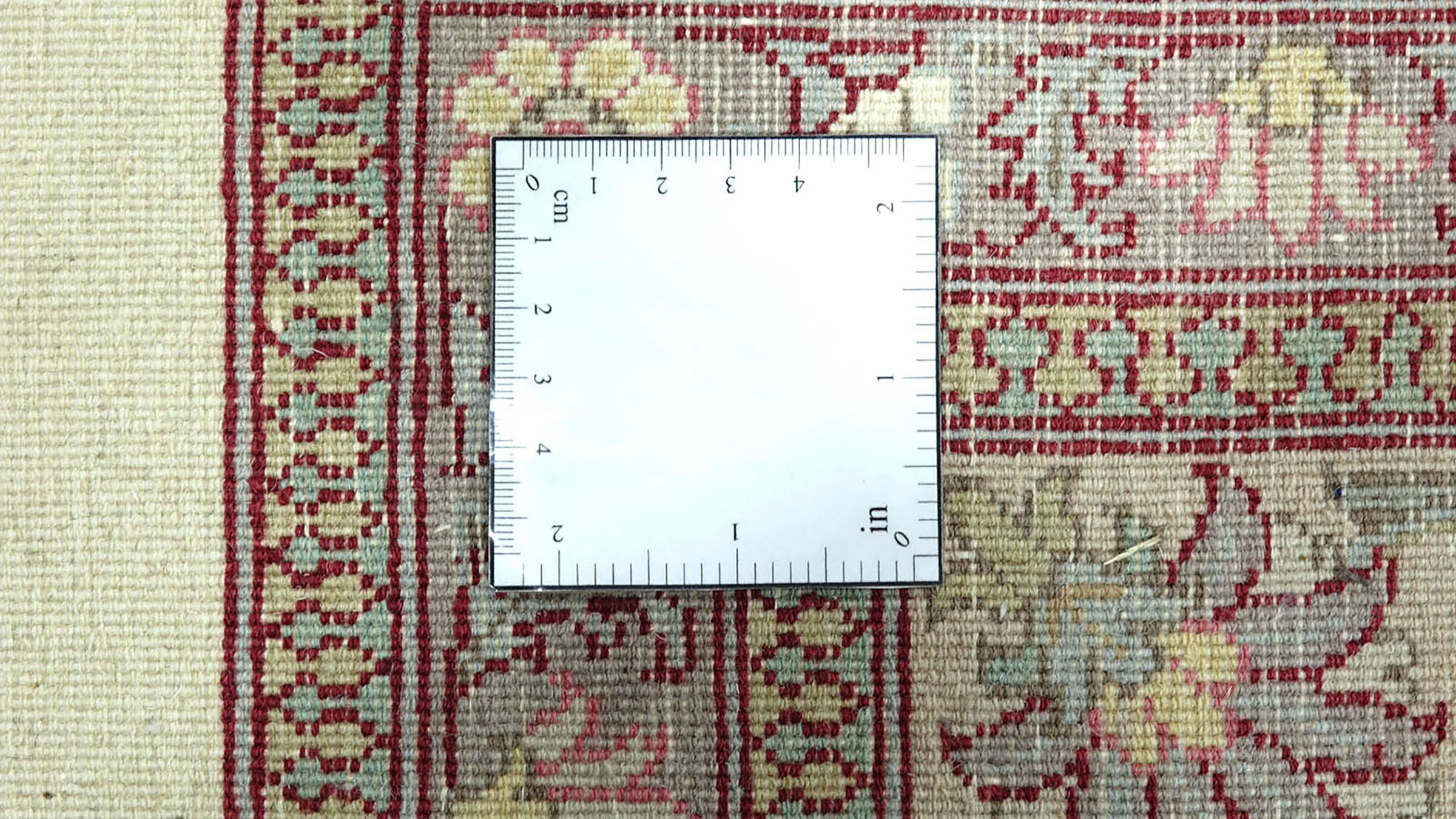 Pakistan Ziegler Ferahan Teppich 250x350 Handgeknüpft Beige Floral Orient Kurzflor