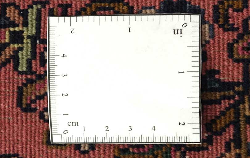 Sarough Teppich 70x140 Handgeknüpft Rosa Floral Wolle Kurzflor Rug