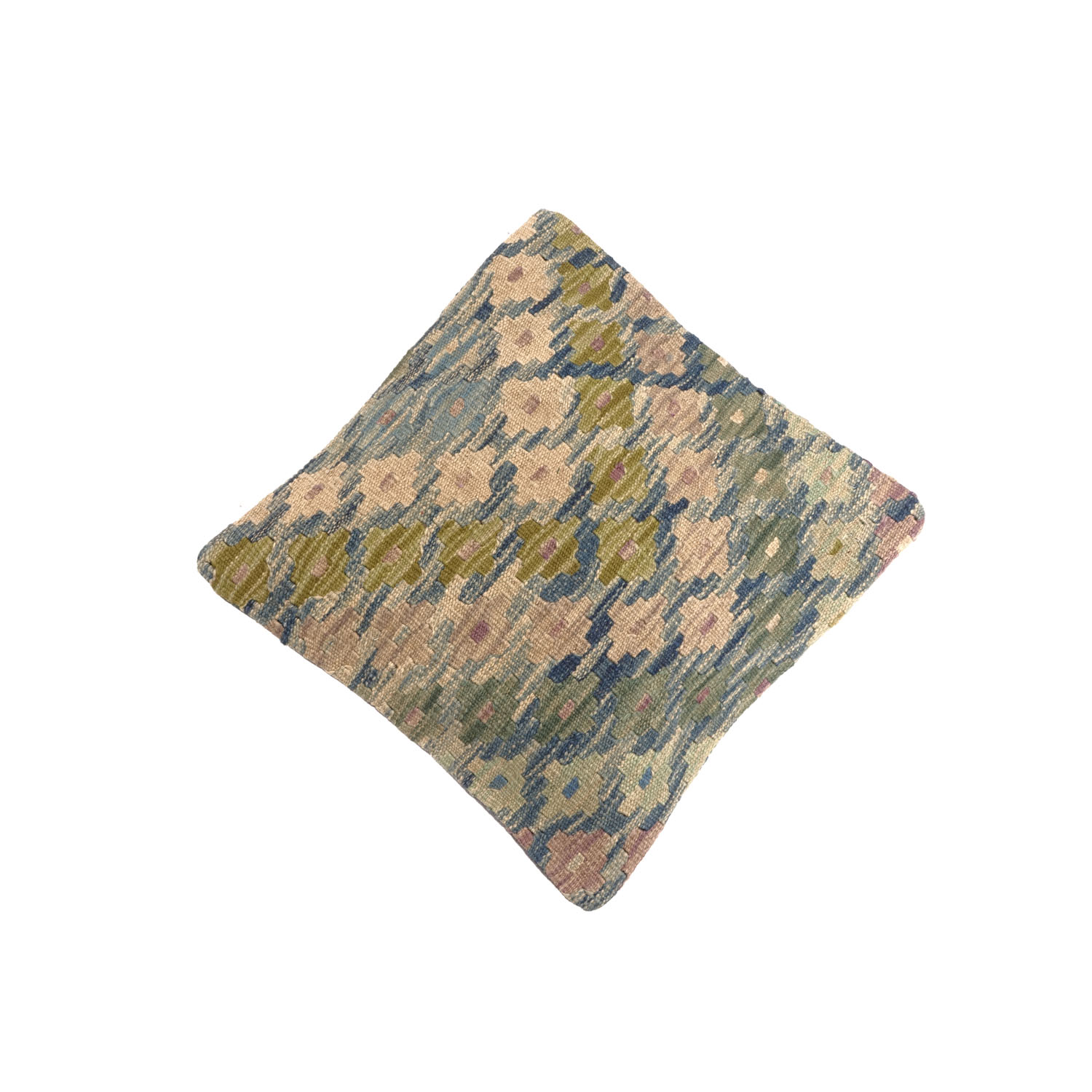 Kelim Afghan Maimana Kissenbezug Kissenhülle Poshti Teppich 45x45 Handgewebt