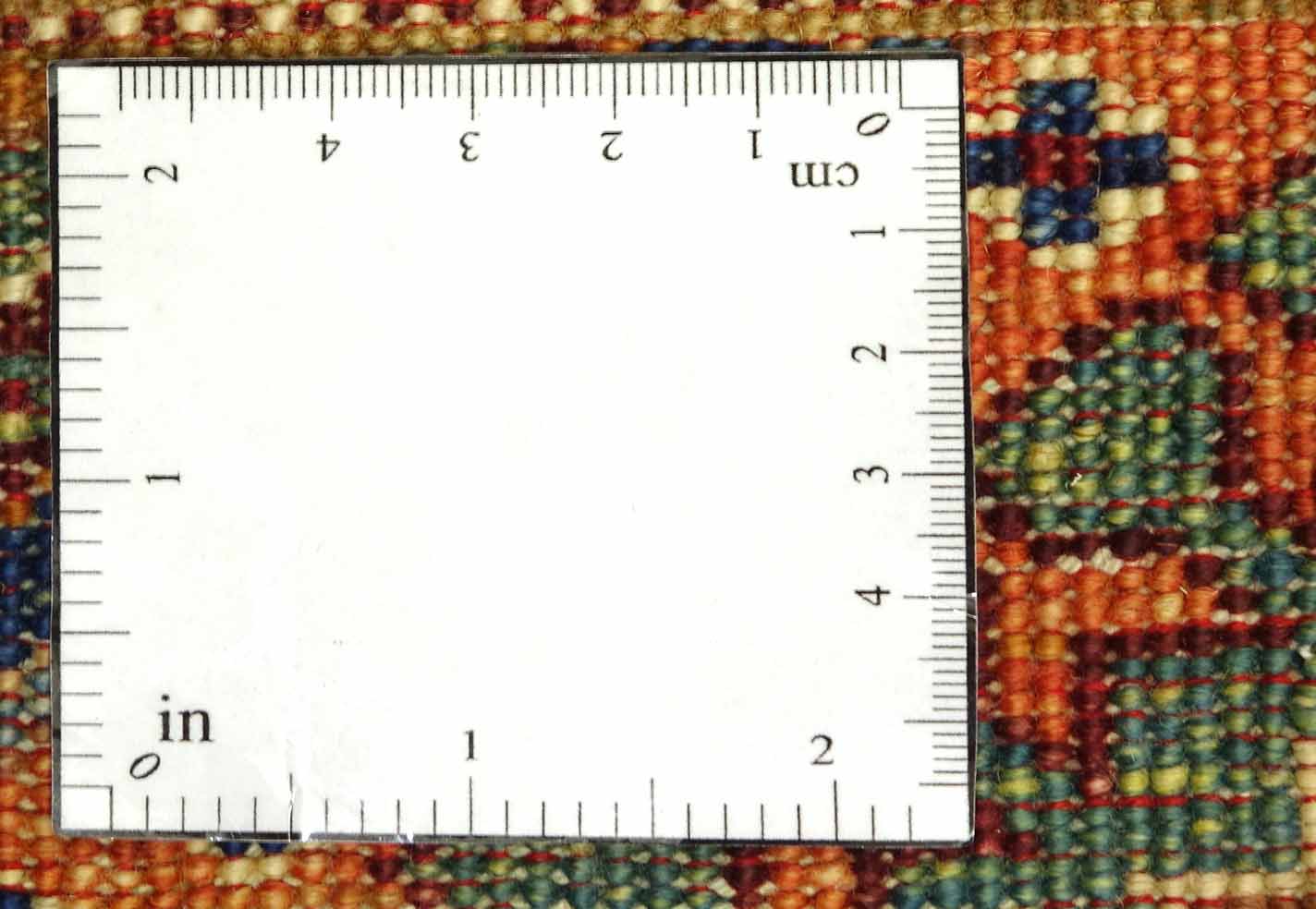 Afghan Khorjin Shaal 200x300 Handgeknüpft Orientteppich Rot Streifen Wolle