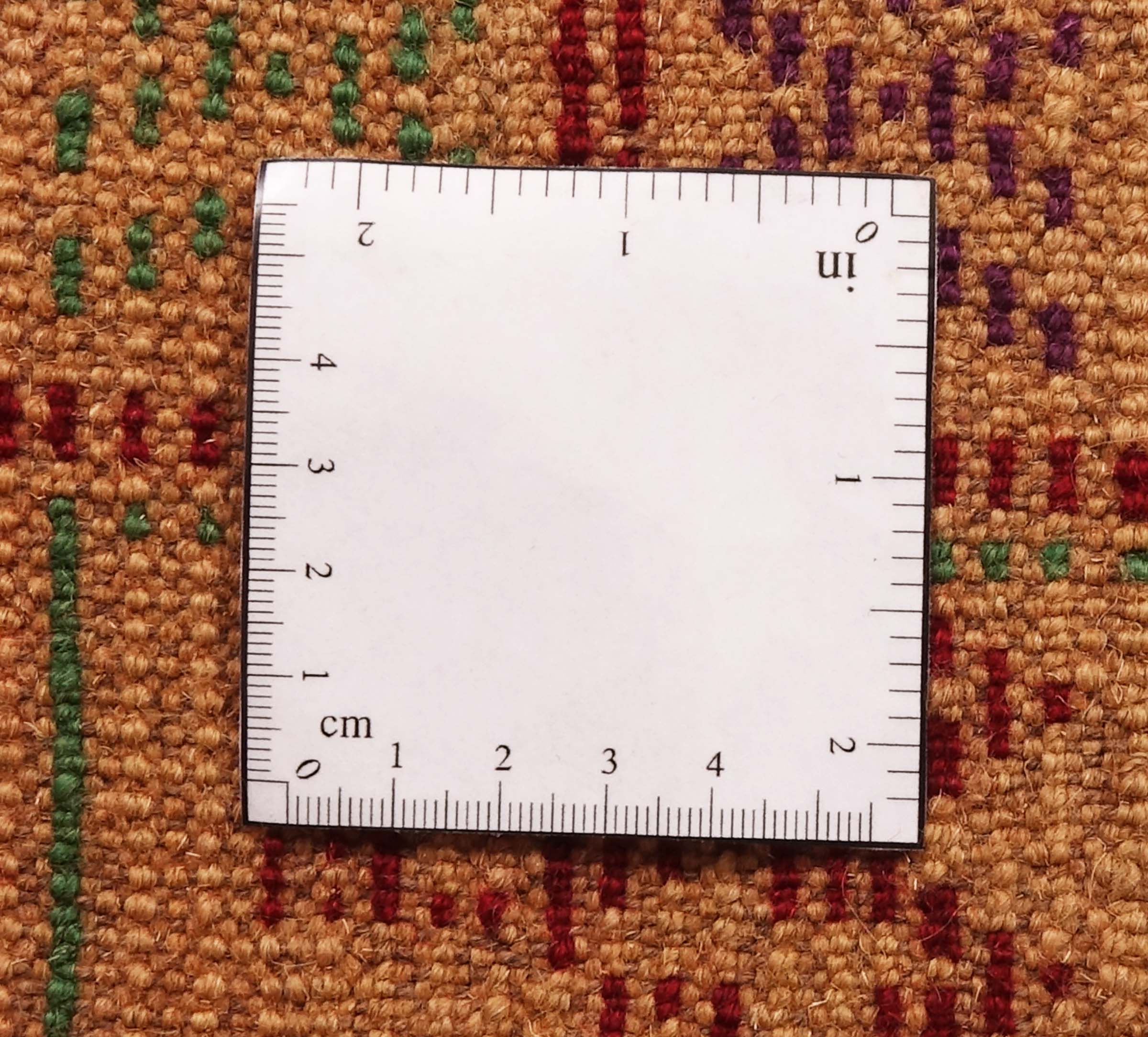 Gabbeh Teppich 120x170 Handgeknüpft Beige Gestreift Orientalisch UNIKAT Kurzflor