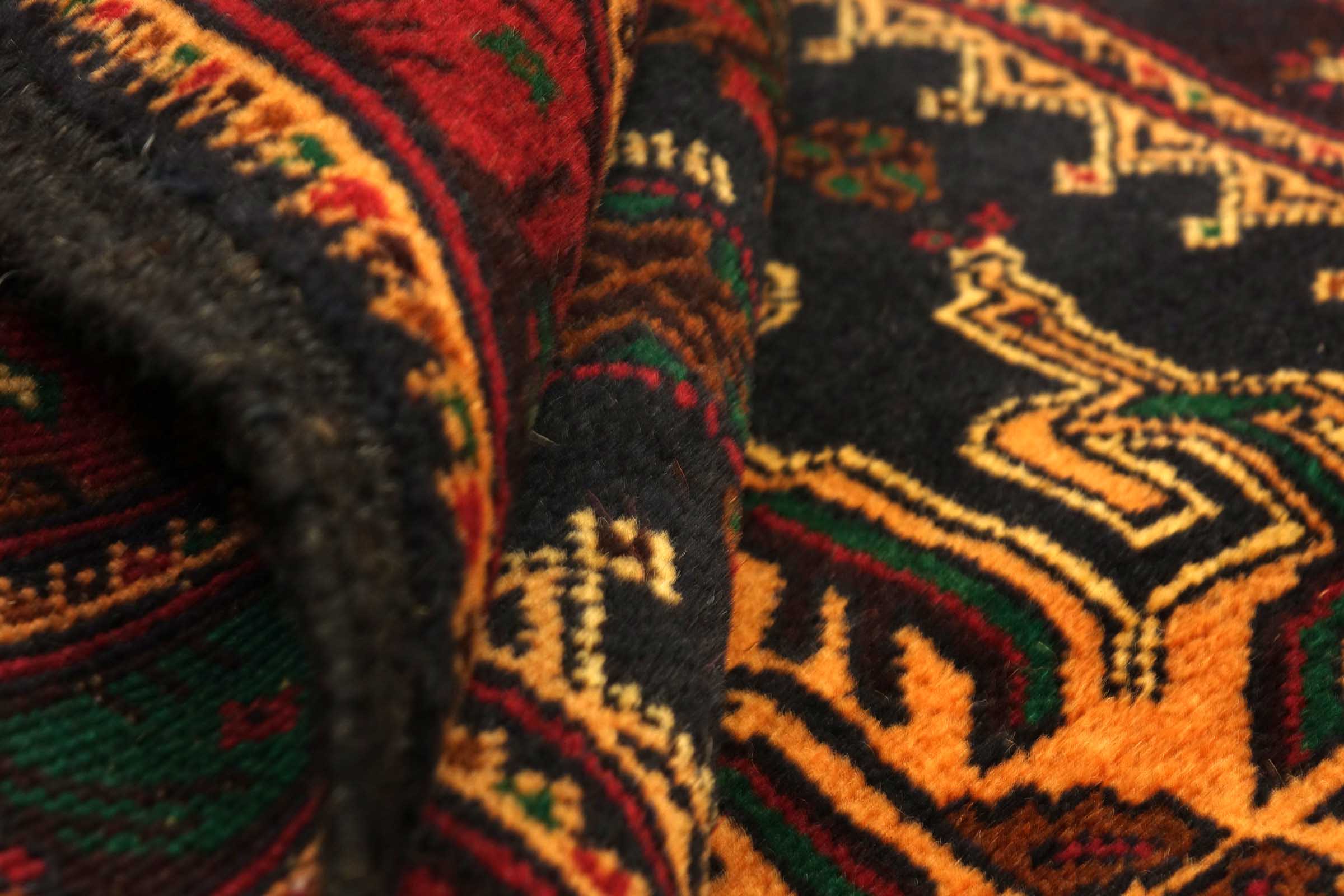 Afghan Belutsch Baluch 120x180 Handgeknüpft Orientteppich Dunkelblau