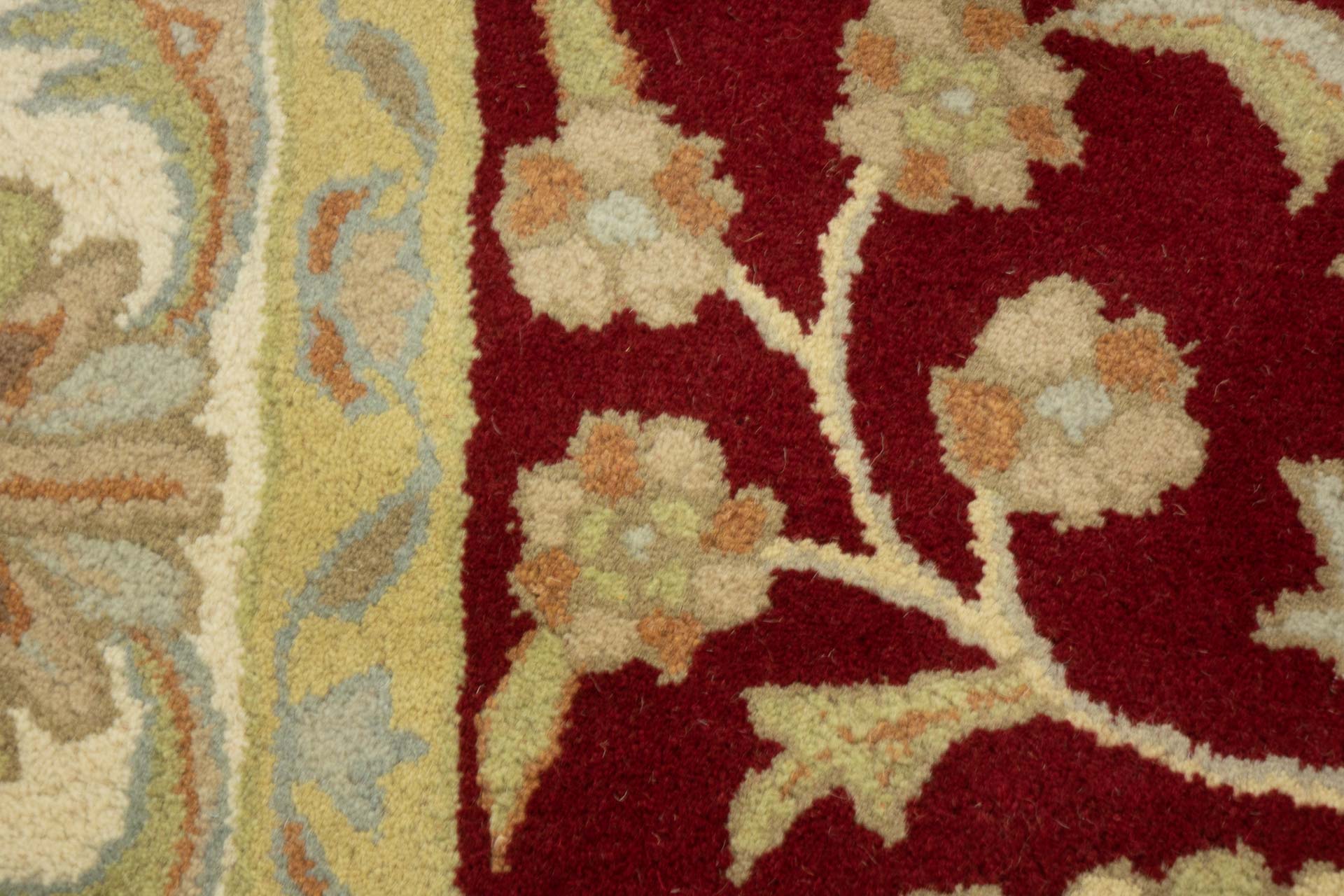 Handgefertigter Teppich 300x240 Handgetuftet Handarbeit 240x300 Rot Geometrisch Muster