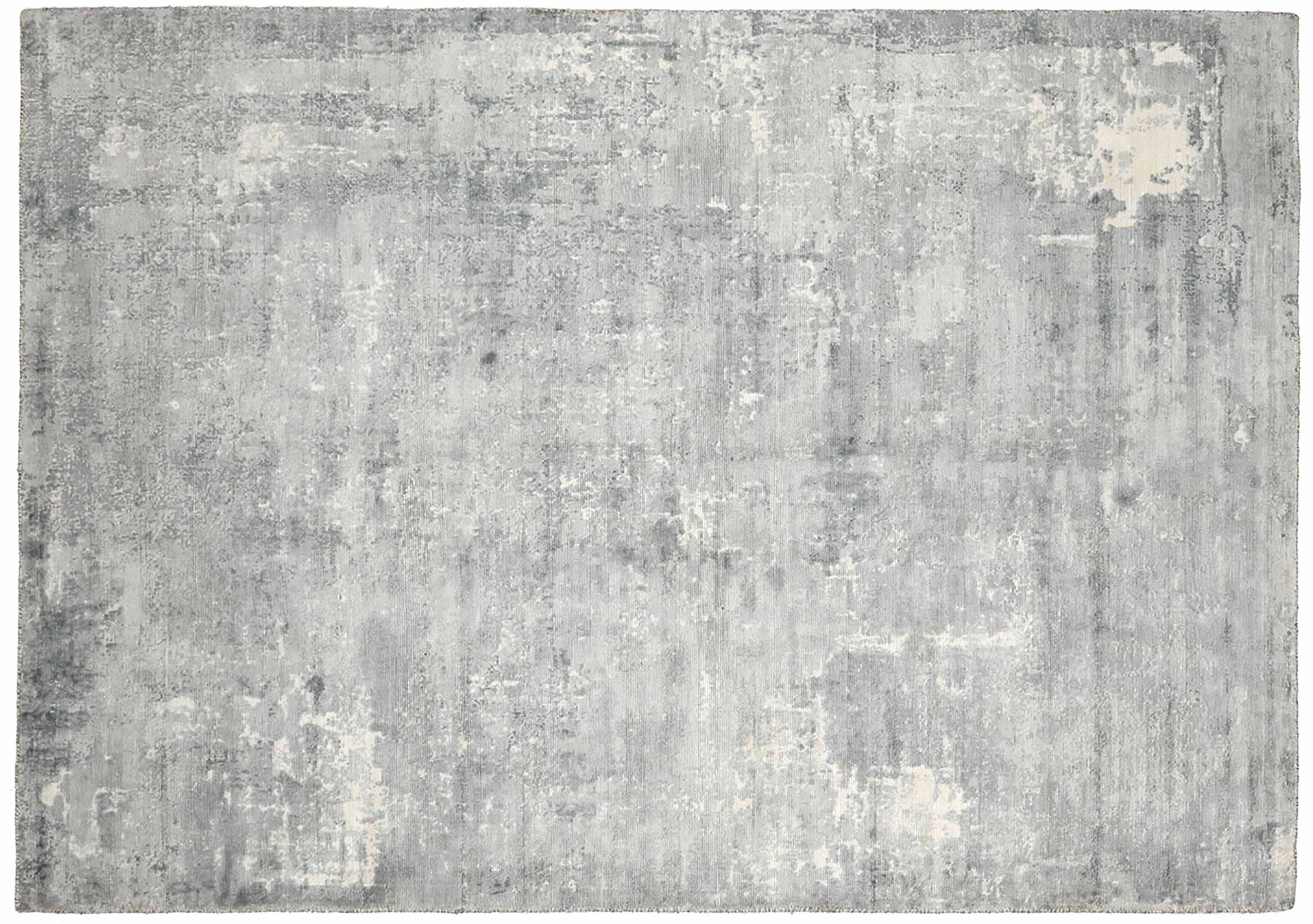 Handloom Vintage 230x160 Handgewebt Teppich 160x230 Grau Abstrakt Handarbeit Orient