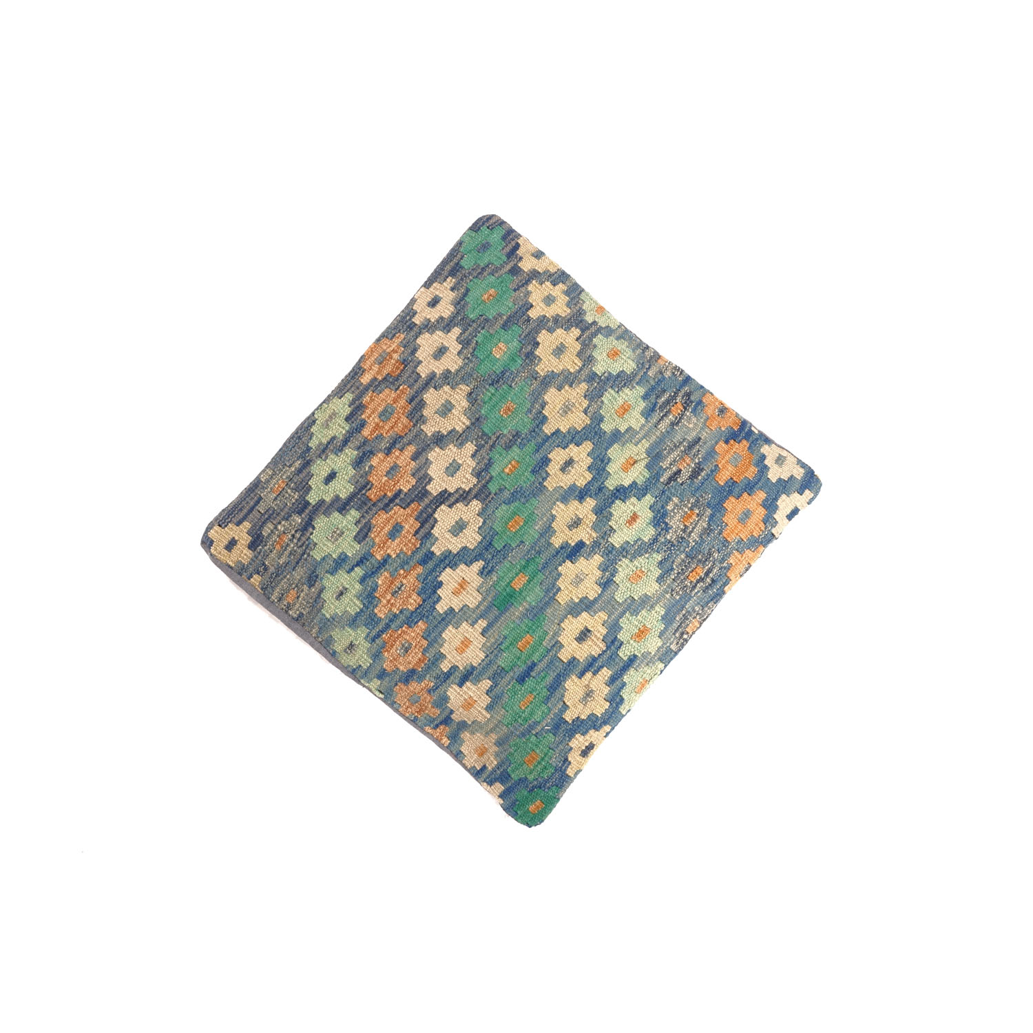 Kelim Afghan Maimana Kissenbezug Kissenhülle Poshti Teppich 50x50 Handgewebt