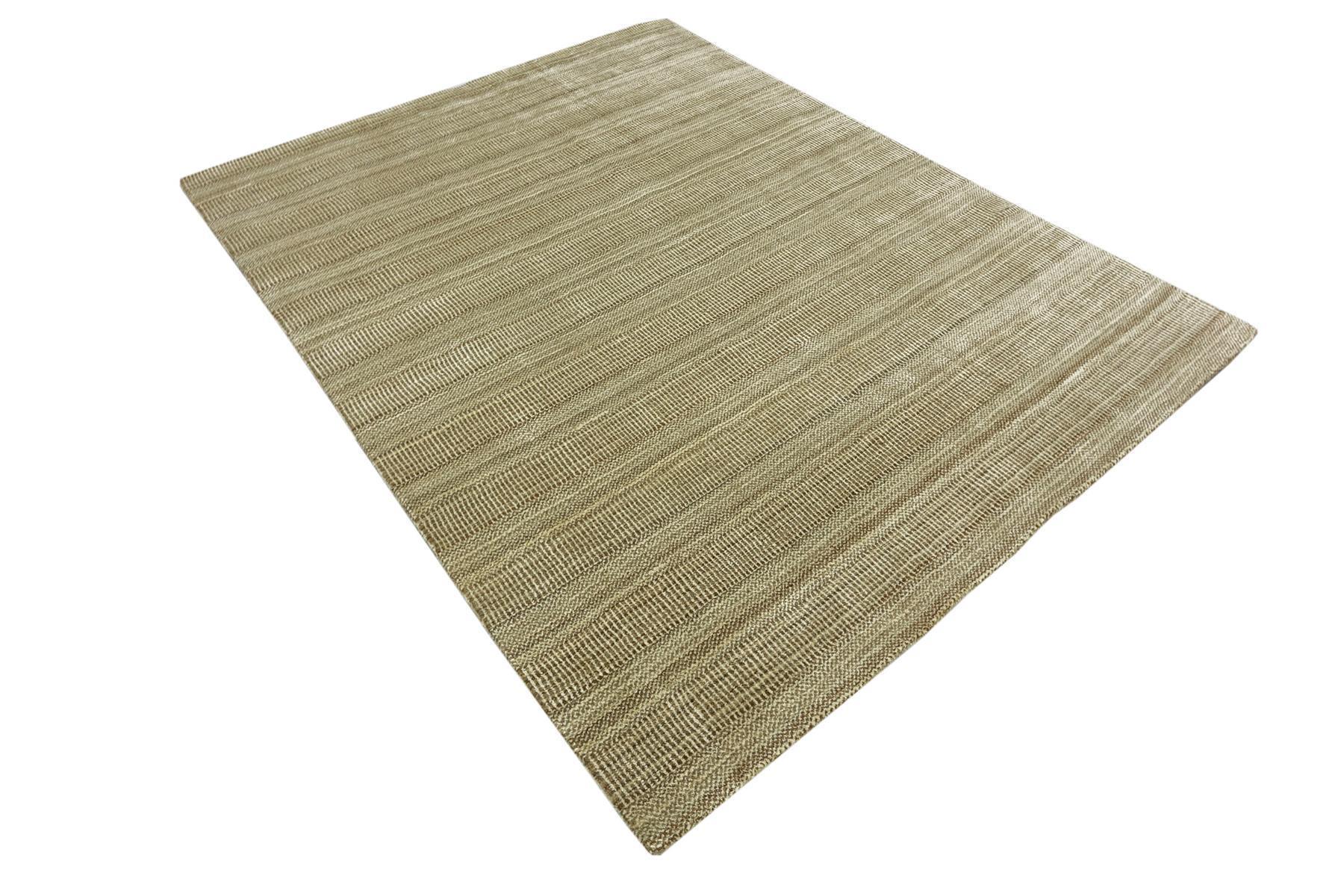 Handloom Grass 120x180 140x200 160x230 200x300 Läufer Handgewebt Teppich Beige Grau