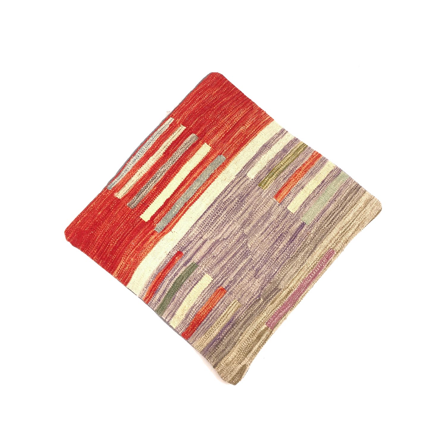 Kelim Afghan Maimana Kissenbezug Kissenhülle Poshti Teppich 50x50 Handgewebt