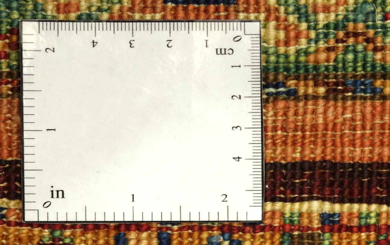 Afghan Khorjin Shaal 170x240 Handgeknüpft Orientteppich Rot Gestreift Wolle