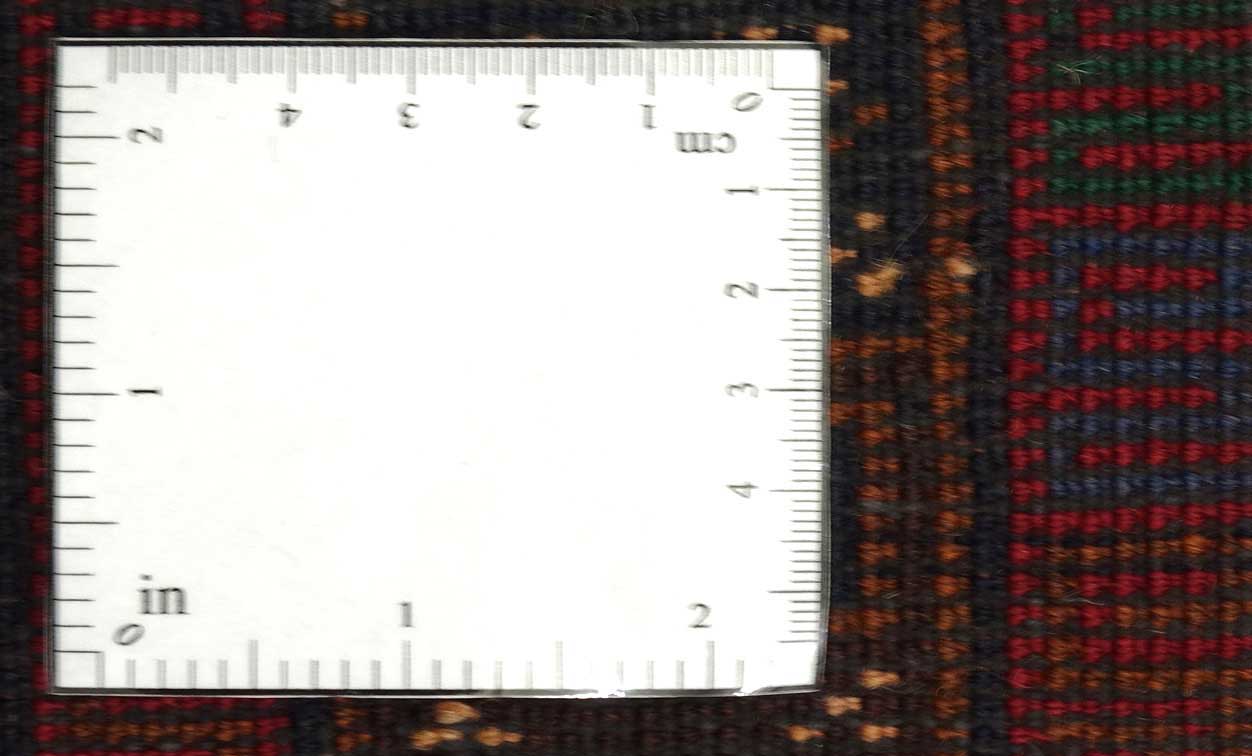 Afghan Belutsch Kreuze 110x200 Handgeknüpft Orientteppich Rot Geometrisch Wolle
