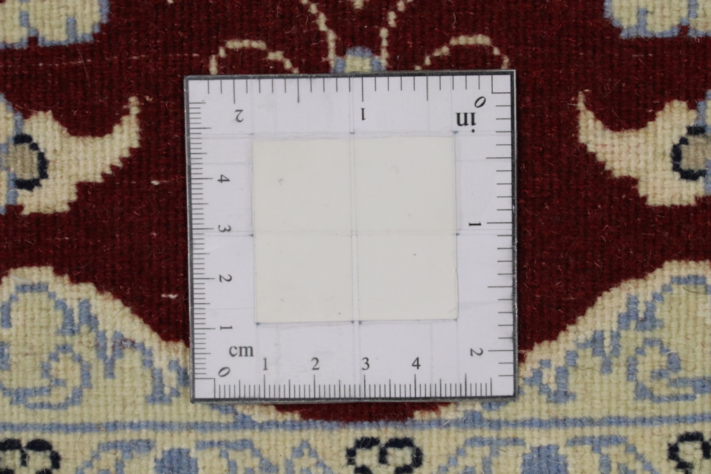 Persian carpet Nain 9LA 60x90 hand-knotted white medallion oriental UNIKAT short pile